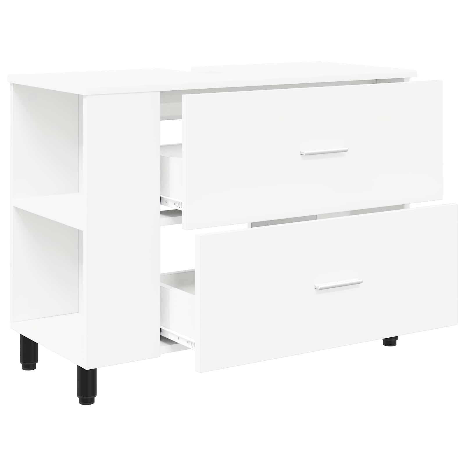 vidaXL Waschtisch Weiß 80 x 35 x 60 cm Holzwerkstoff