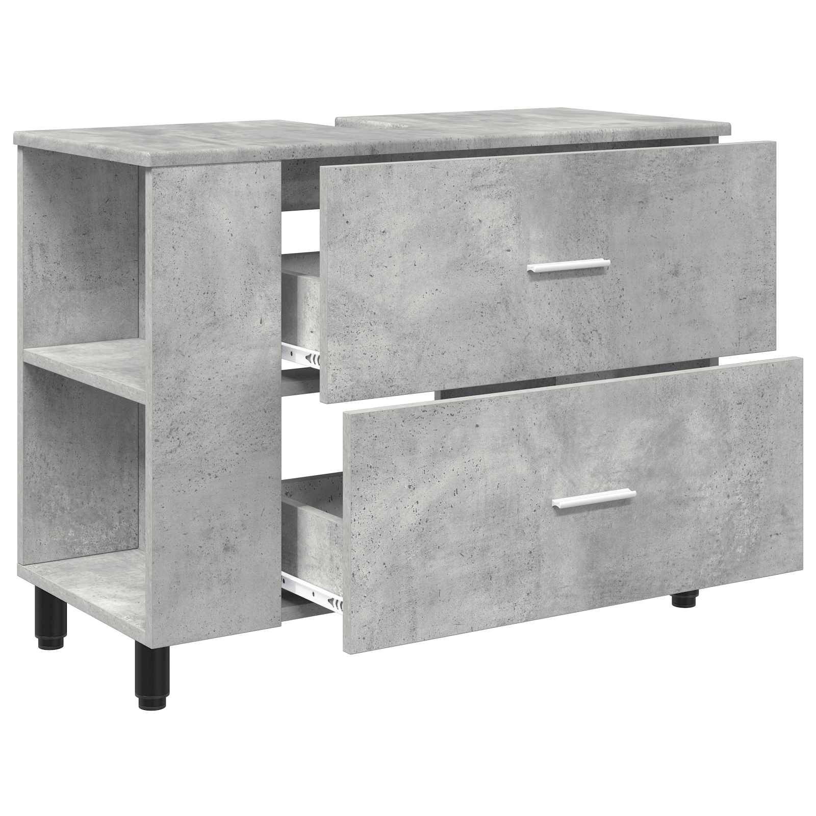 vidaXL Waschtisch Betongrau 80 x 35 x 60 cm Holzwerkstoff