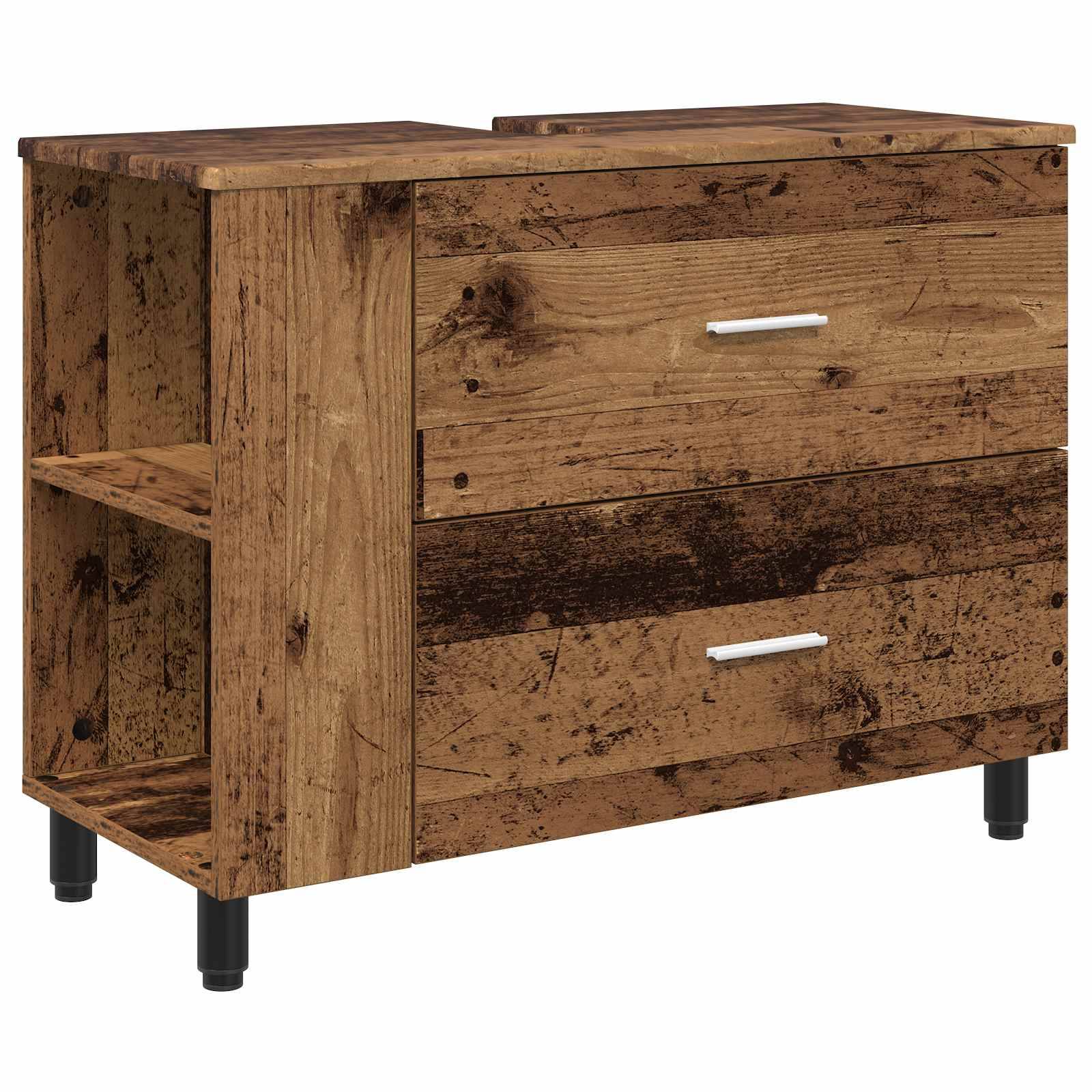 vidaXL Waschtisch Altholz 80 x 35 x 60 cm Holzwerkstoff