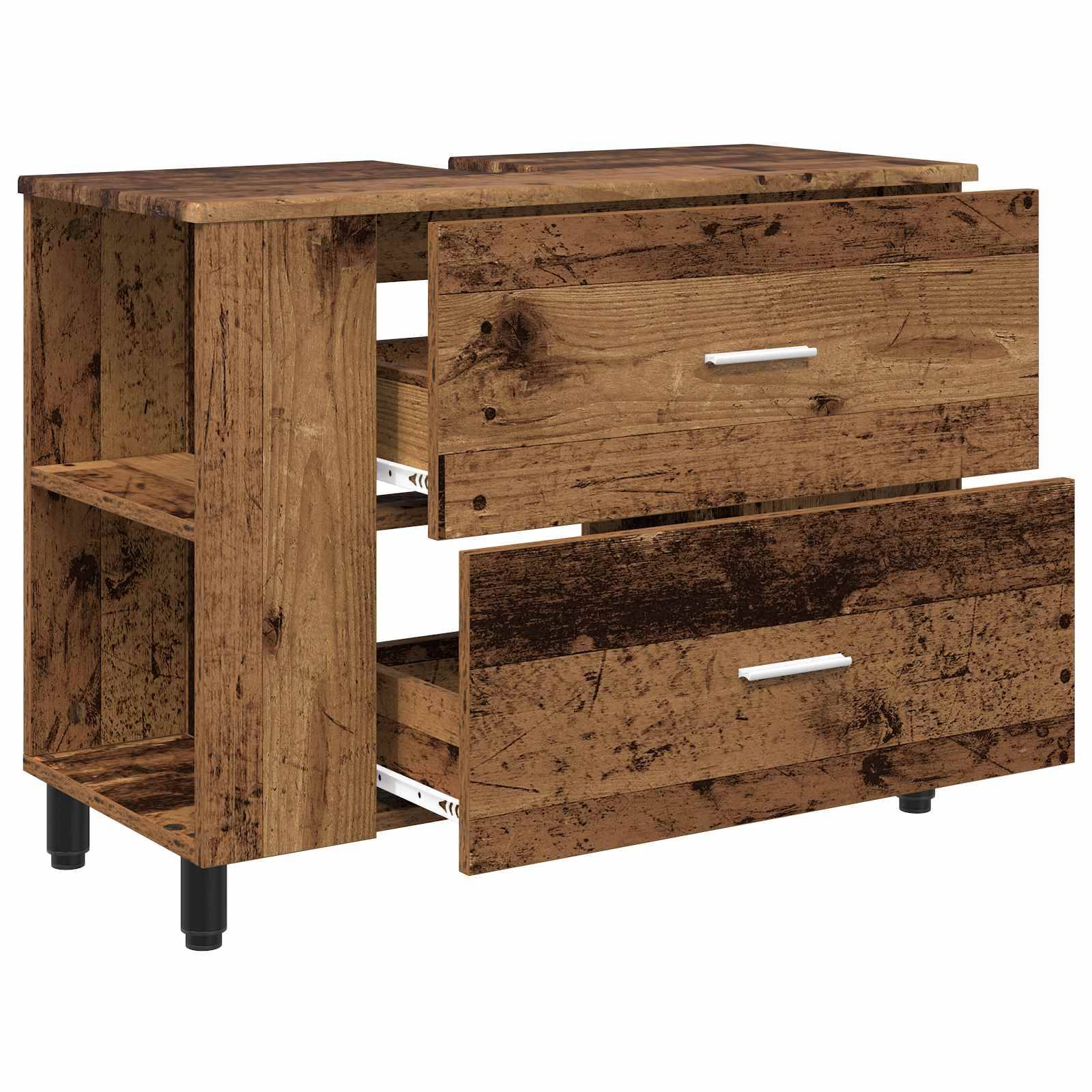 vidaXL Waschtisch Altholz 80 x 35 x 60 cm Holzwerkstoff