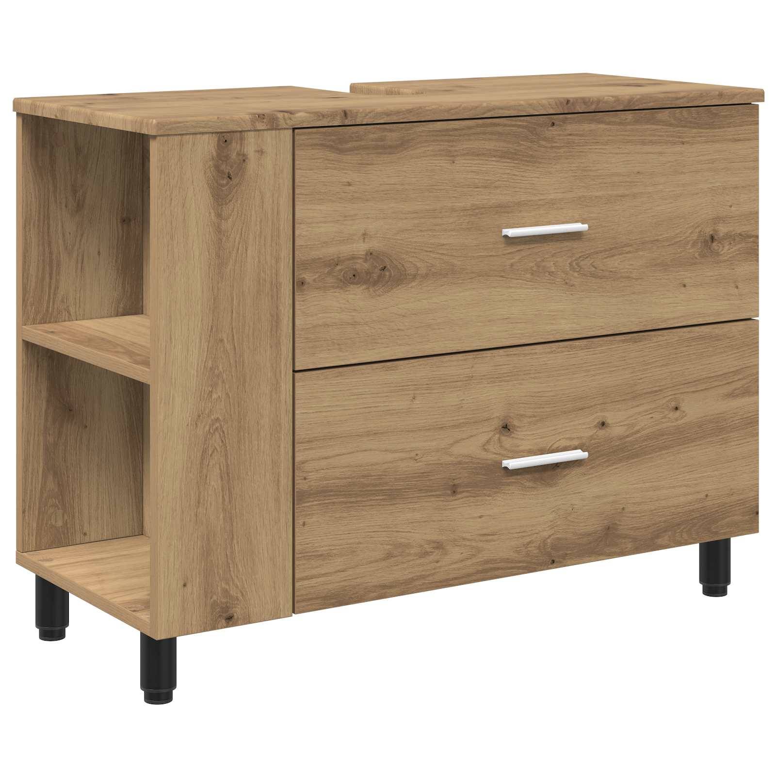vidaXL Waschtisch Artisan-Eiche 80 x 35 x 60 cm Holzwerkstoff