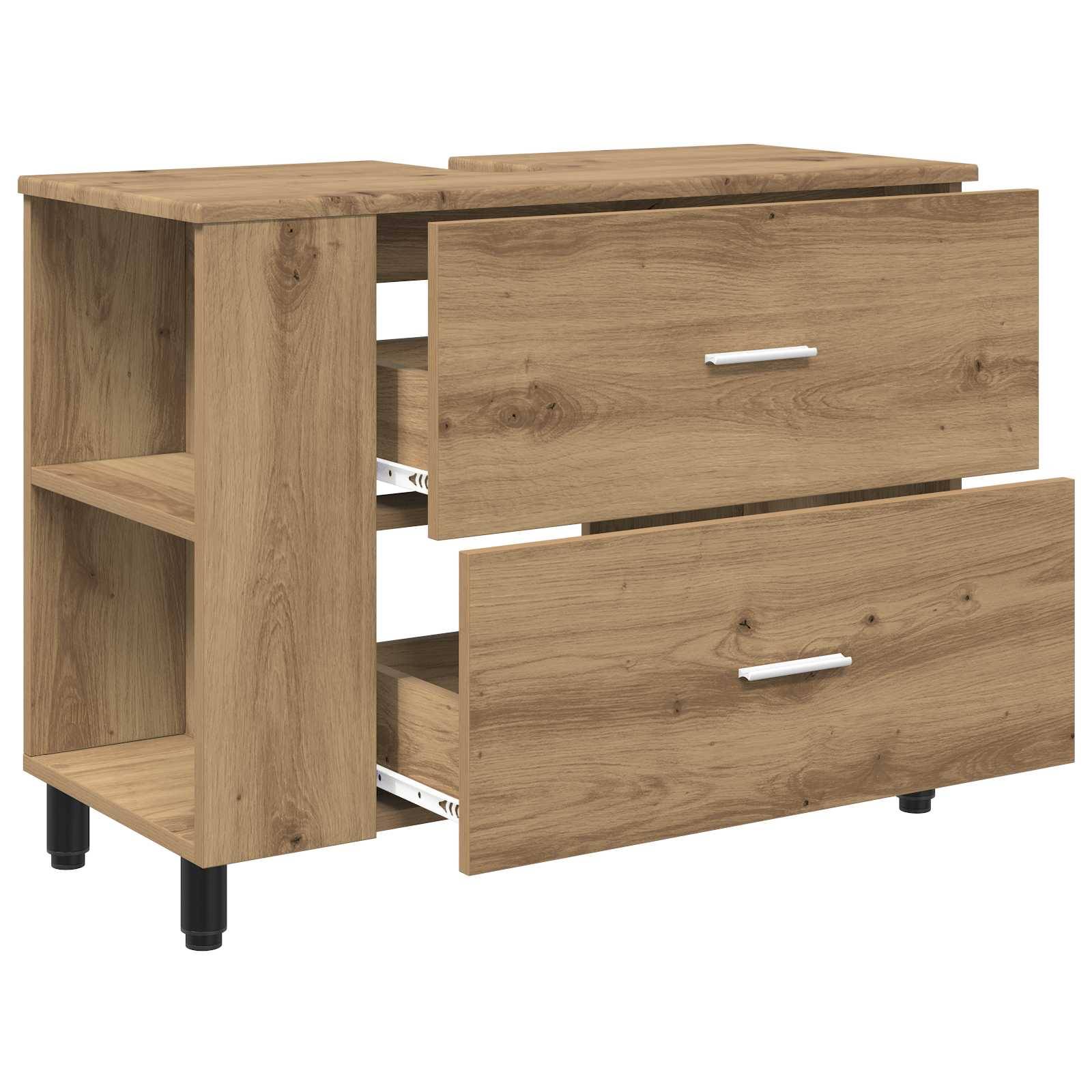 vidaXL Waschtisch Artisan-Eiche 80 x 35 x 60 cm Holzwerkstoff