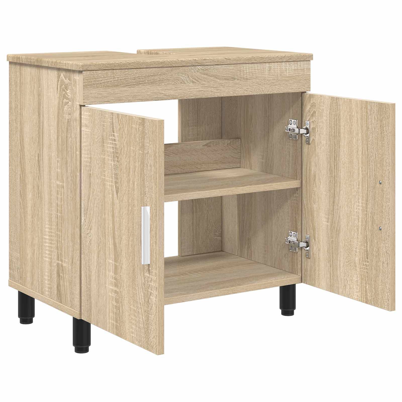 vidaXL Waschtisch Sonoma-Eiche 60 x 35 x 60 cm Holzwerkstoff