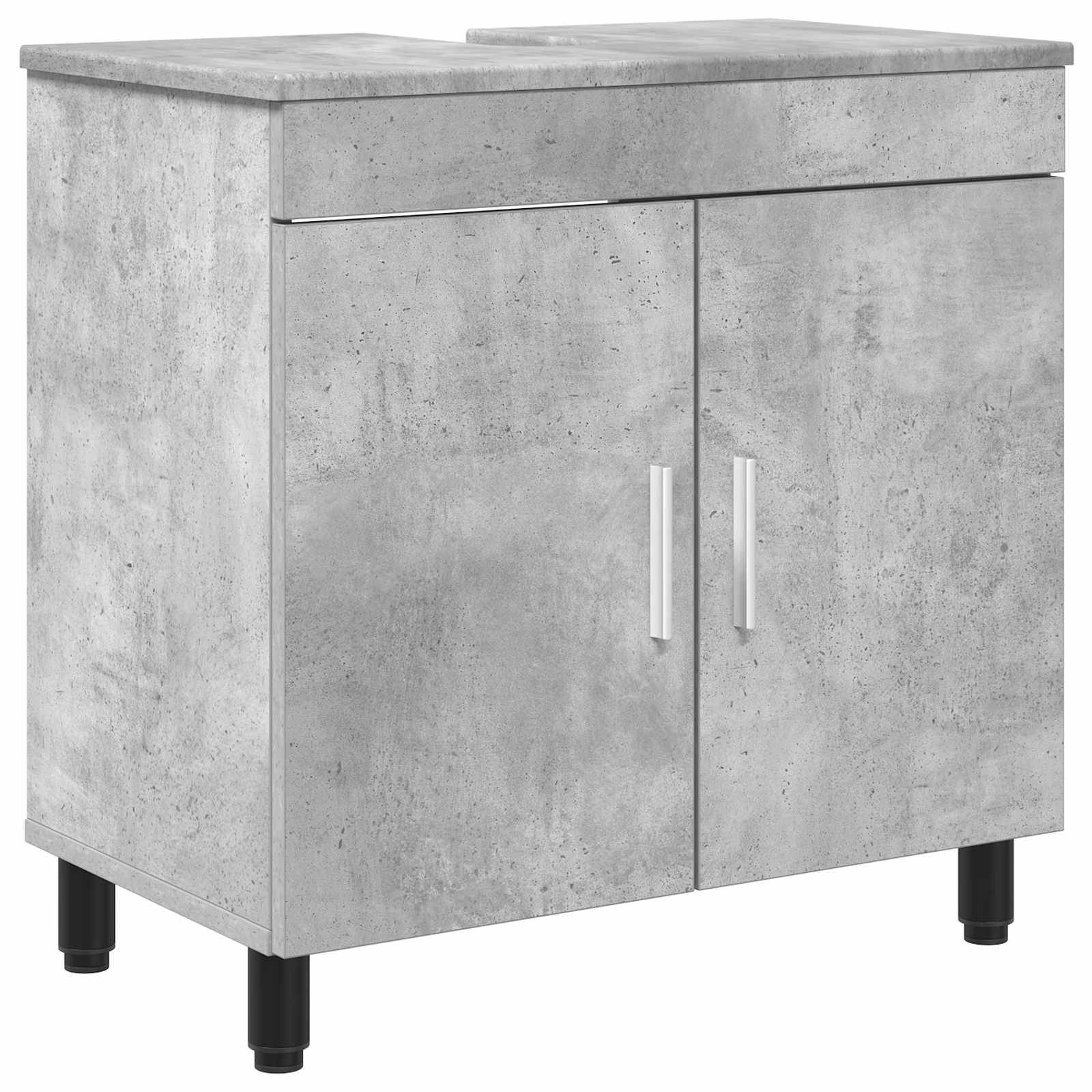 vidaXL Waschtisch Betongrau 60 x 35 x 60 cm Holzwerkstoff