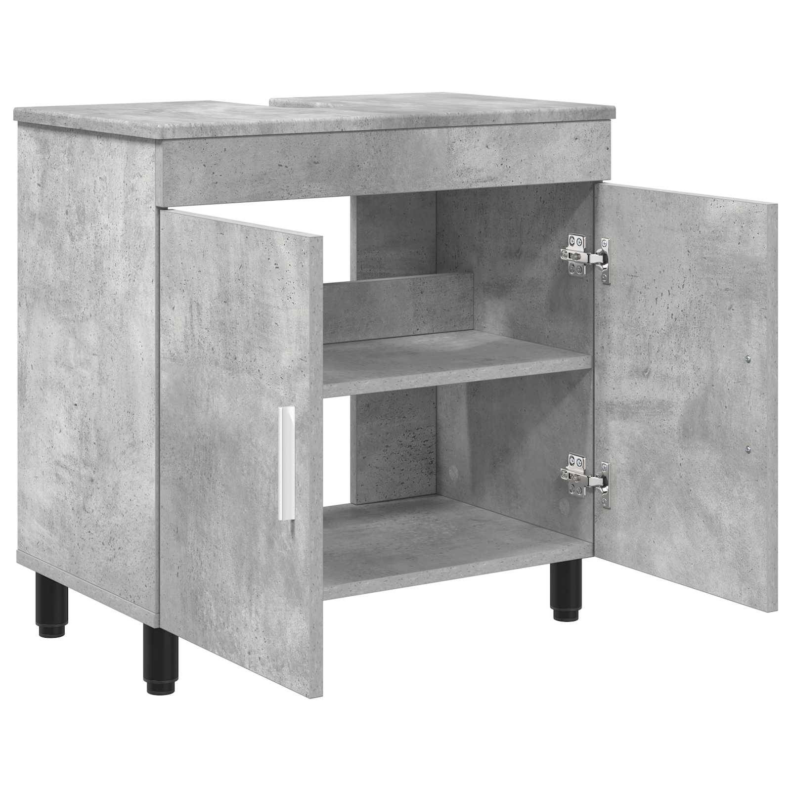 vidaXL Waschtisch Betongrau 60 x 35 x 60 cm Holzwerkstoff