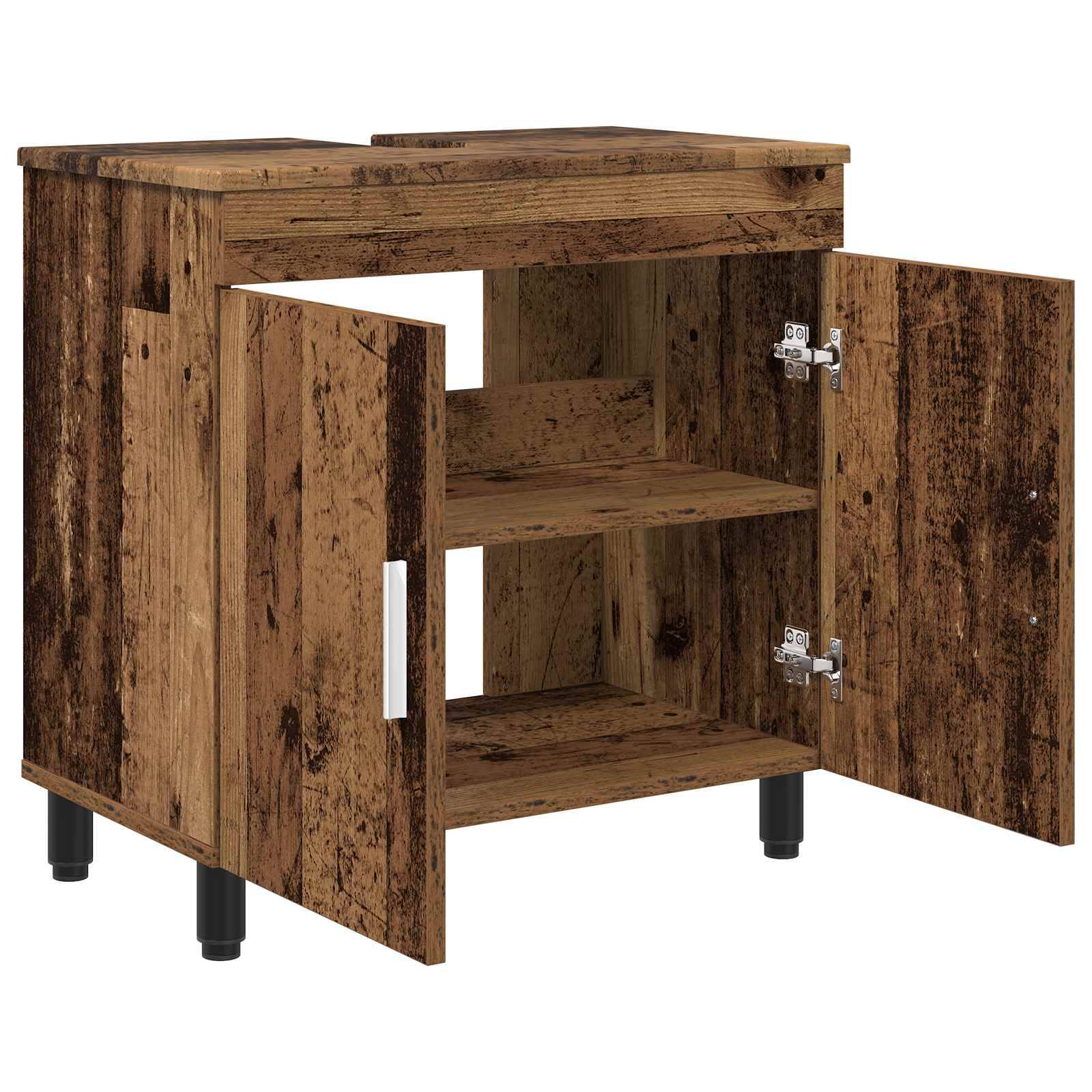 vidaXL Waschtisch Altholz 60 x 35 x 60 cm Holzwerkstoff