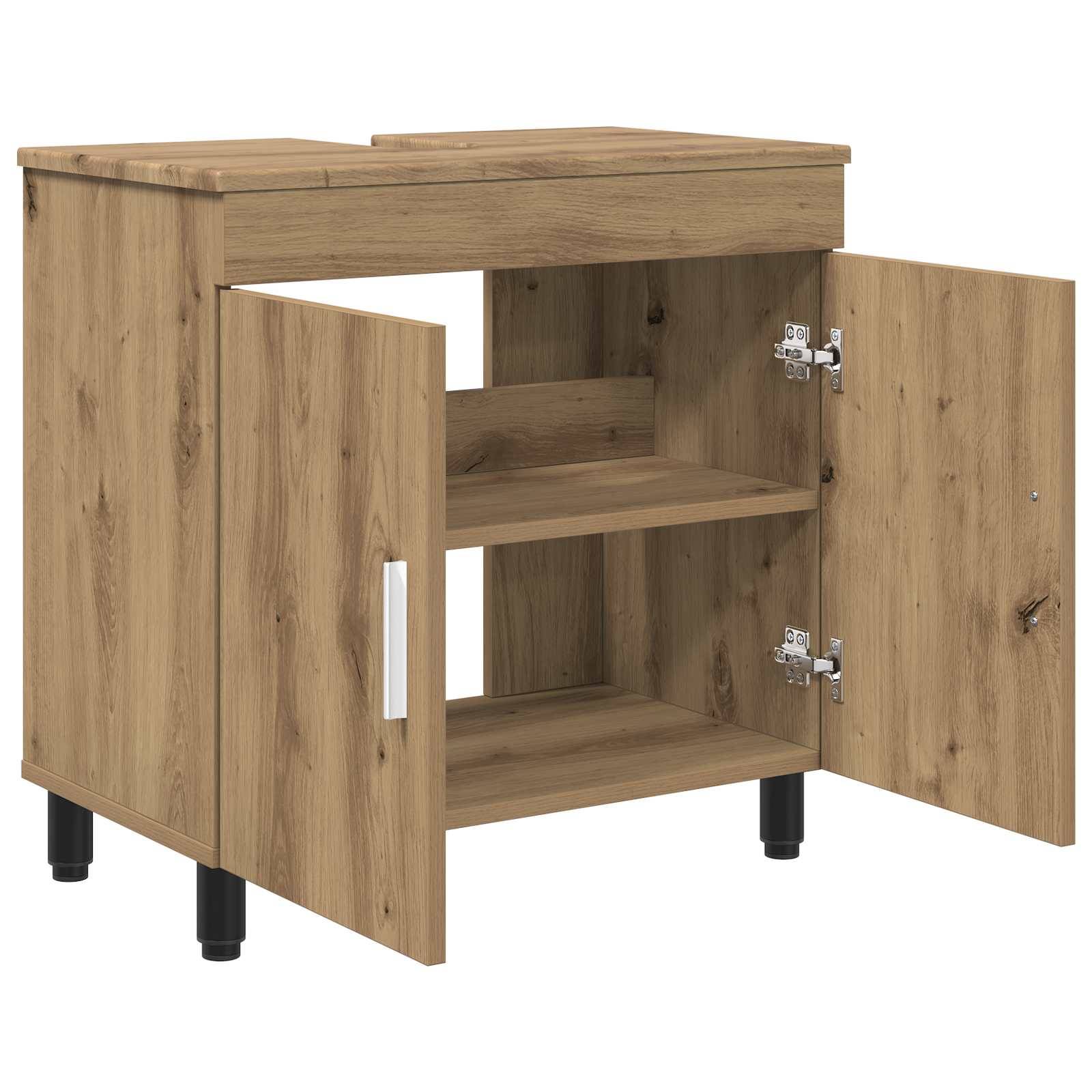 vidaXL Waschtisch Artisan-Eiche 60 x 35 x 60 cm Holzwerkstoff