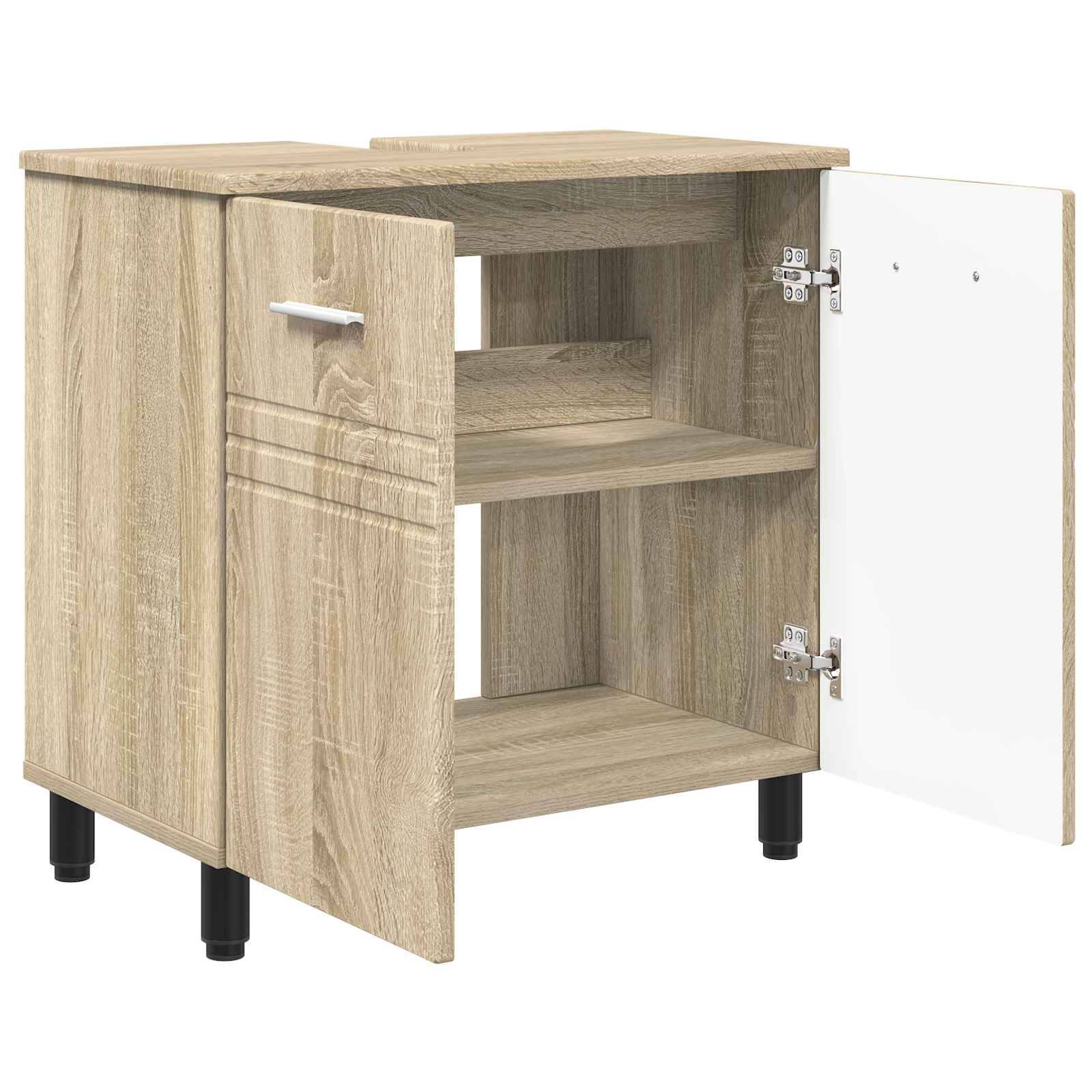 vidaXL Waschtisch Sonoma-Eiche 60 x 35 x 60 cm Holzwerkstoff