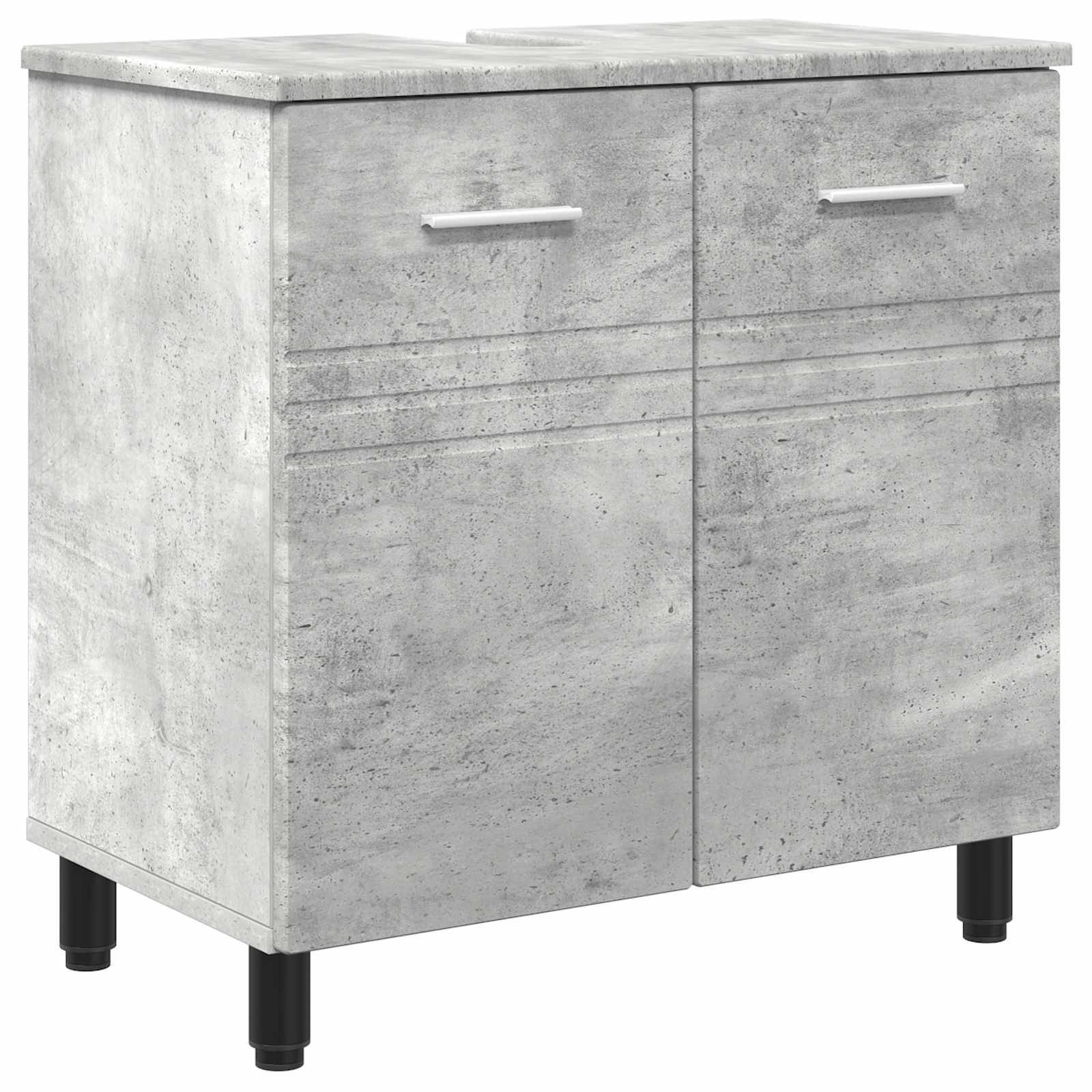 vidaXL Waschtisch Betongrau 60 x 35 x 60 cm Holzwerkstoff