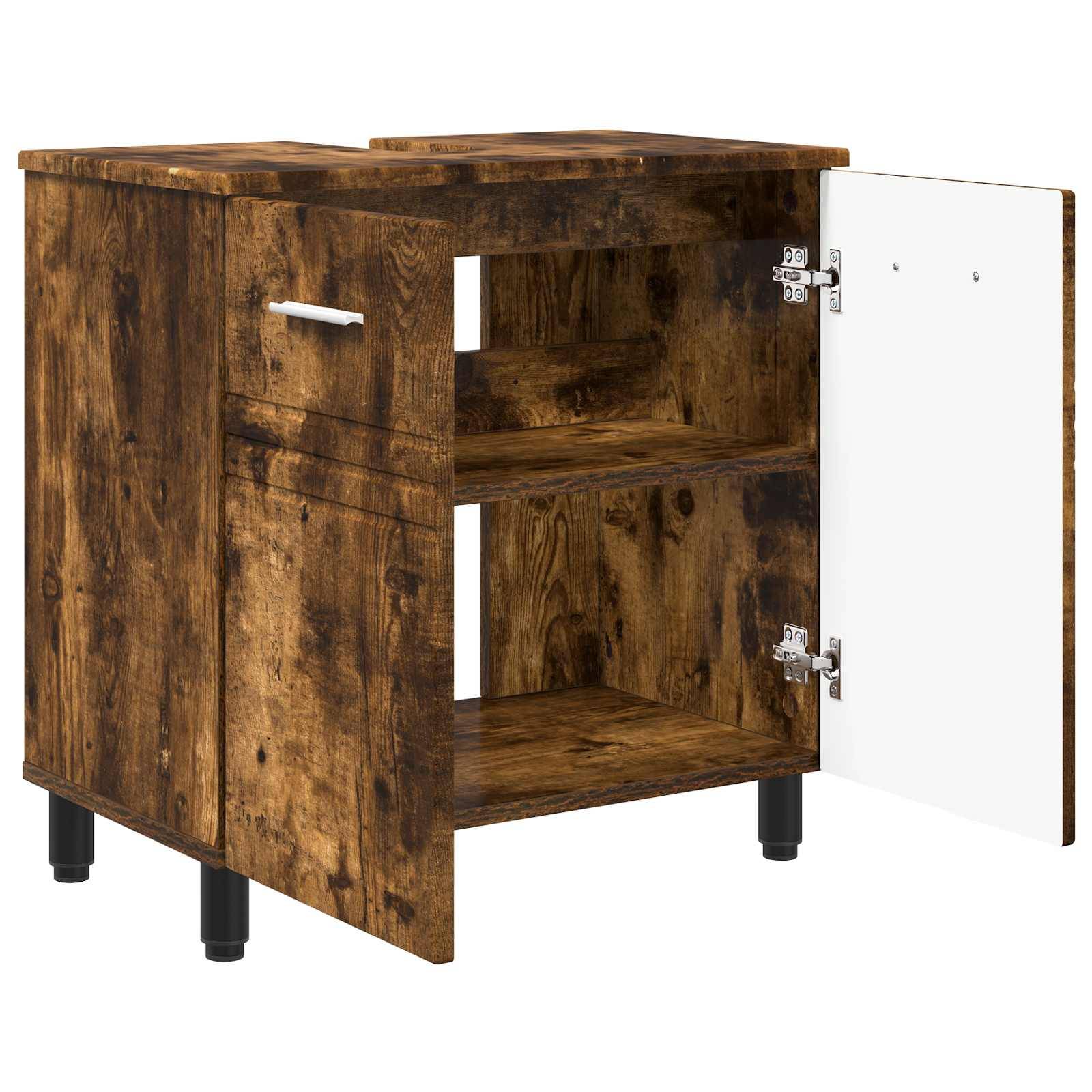vidaXL Waschtisch Geräucherte Eiche 60 x 35 x 60 cm Holzwerkstoff