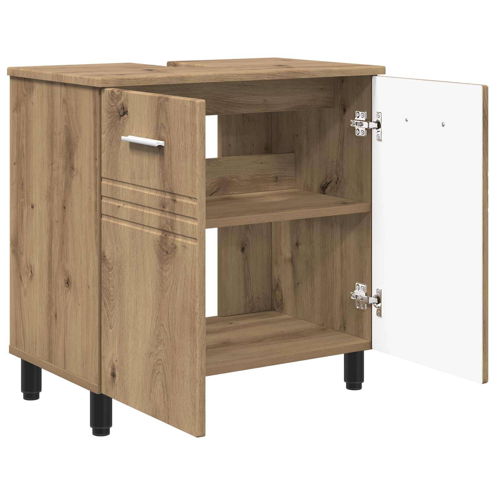 vidaXL Waschtisch Artisan-Eiche 60 x 35 x 60 cm Holzwerkstoff
