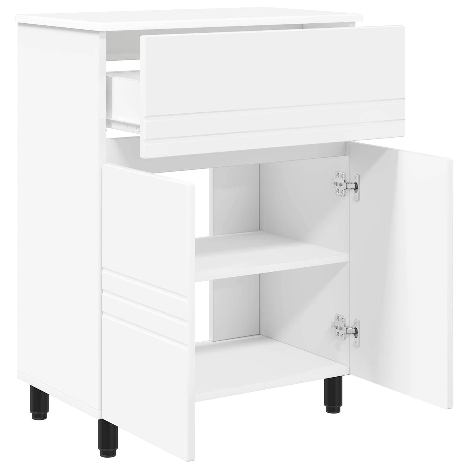 vidaXL Waschtisch Weiß 60 x 35 x 80 cm Holzwerkstoff