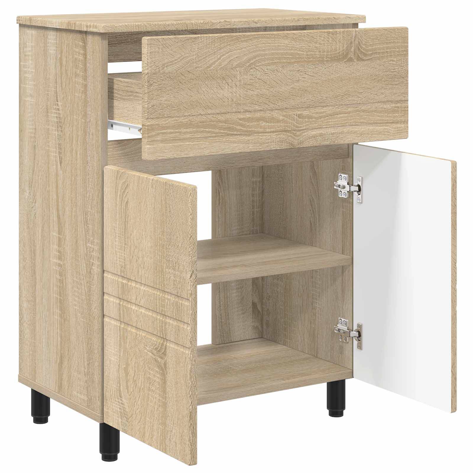 vidaXL Waschtisch Sonoma-Eiche 60 x 35 x 80 cm Holzwerkstoff