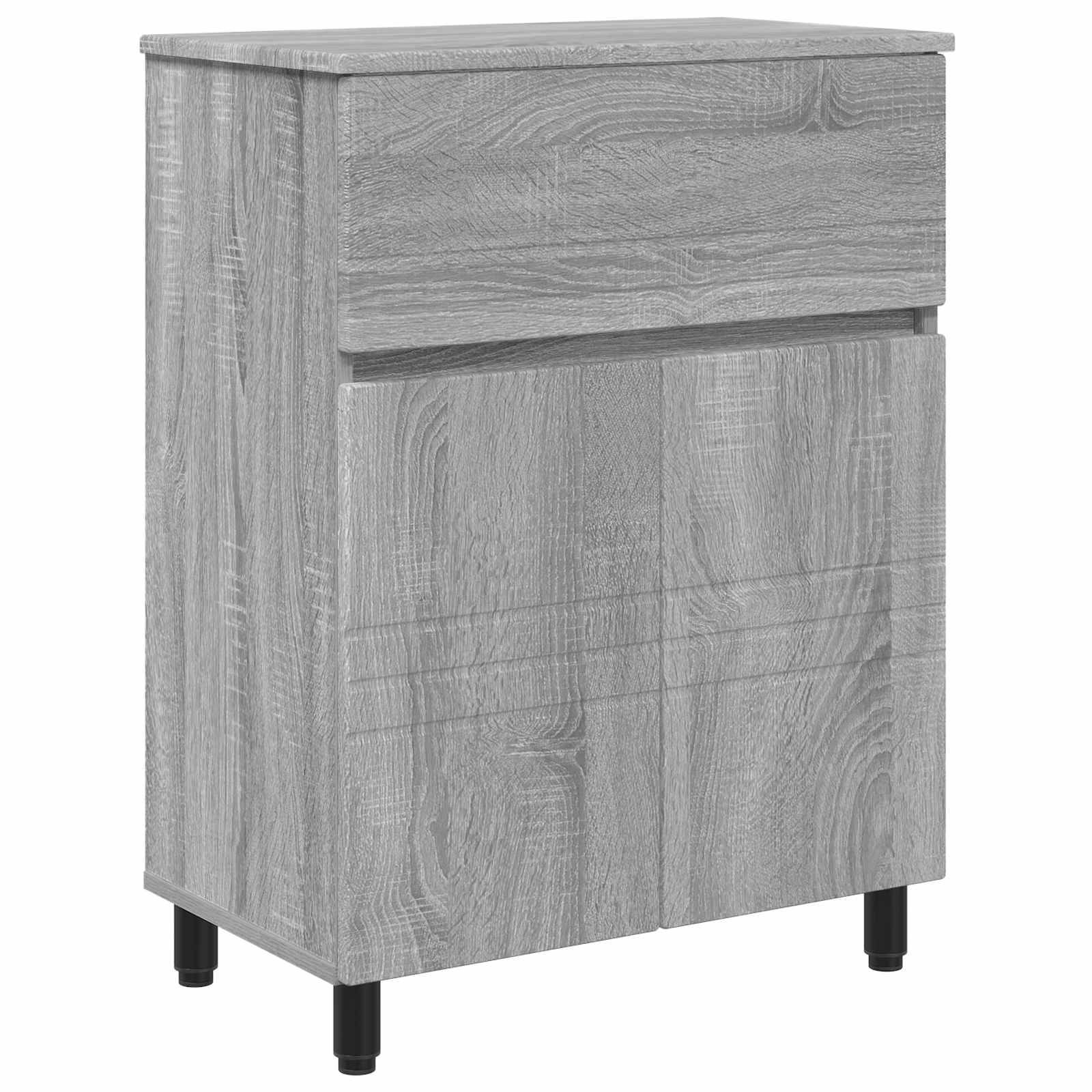 vidaXL Waschtisch Grau Sonoma 60 x 35 x 80 cm Holzwerkstoff