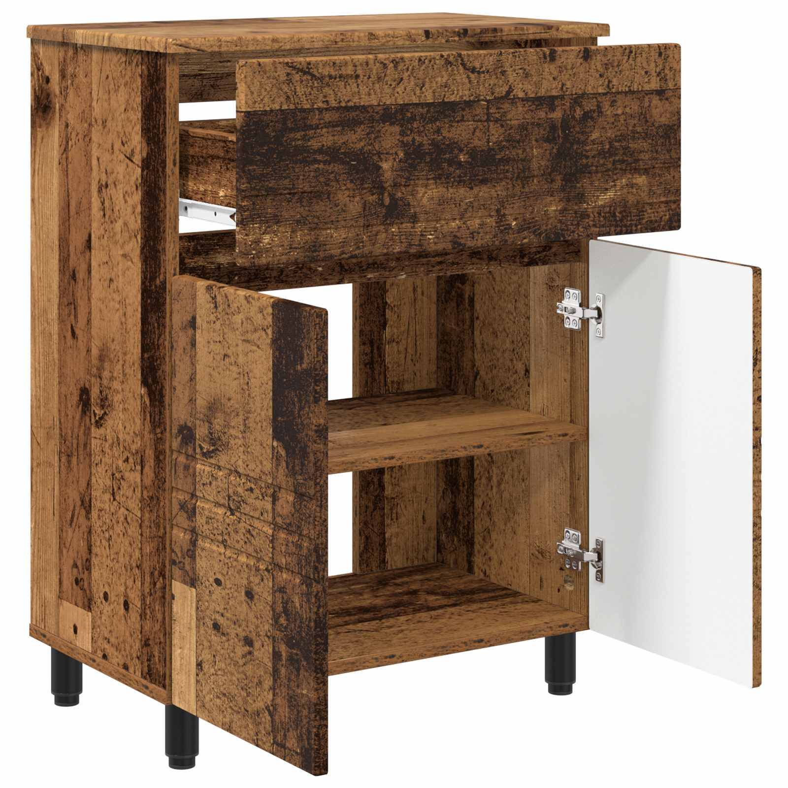 vidaXL Waschtisch Altholz 60 x 35 x 80 cm Holzwerkstoff