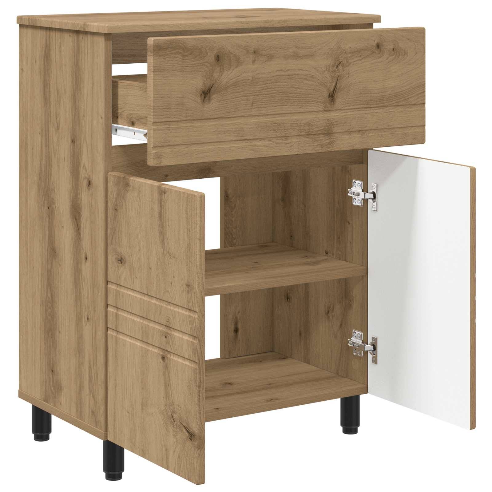 vidaXL Waschtisch Artisan-Eiche 60 x 35 x 80 cm Holzwerkstoff