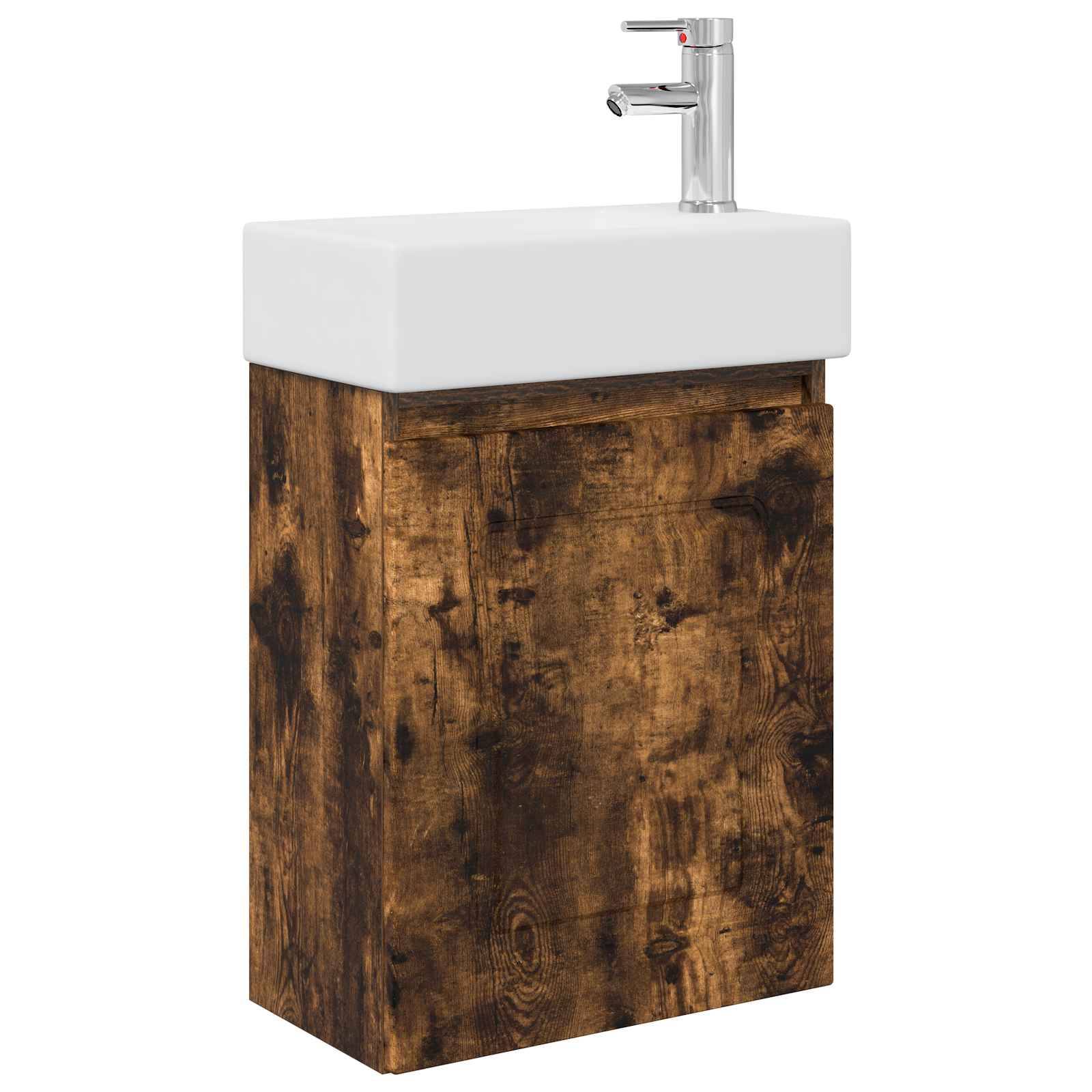 vidaXL Badezimmer Waschtischunterschrank mit Wasserhahn