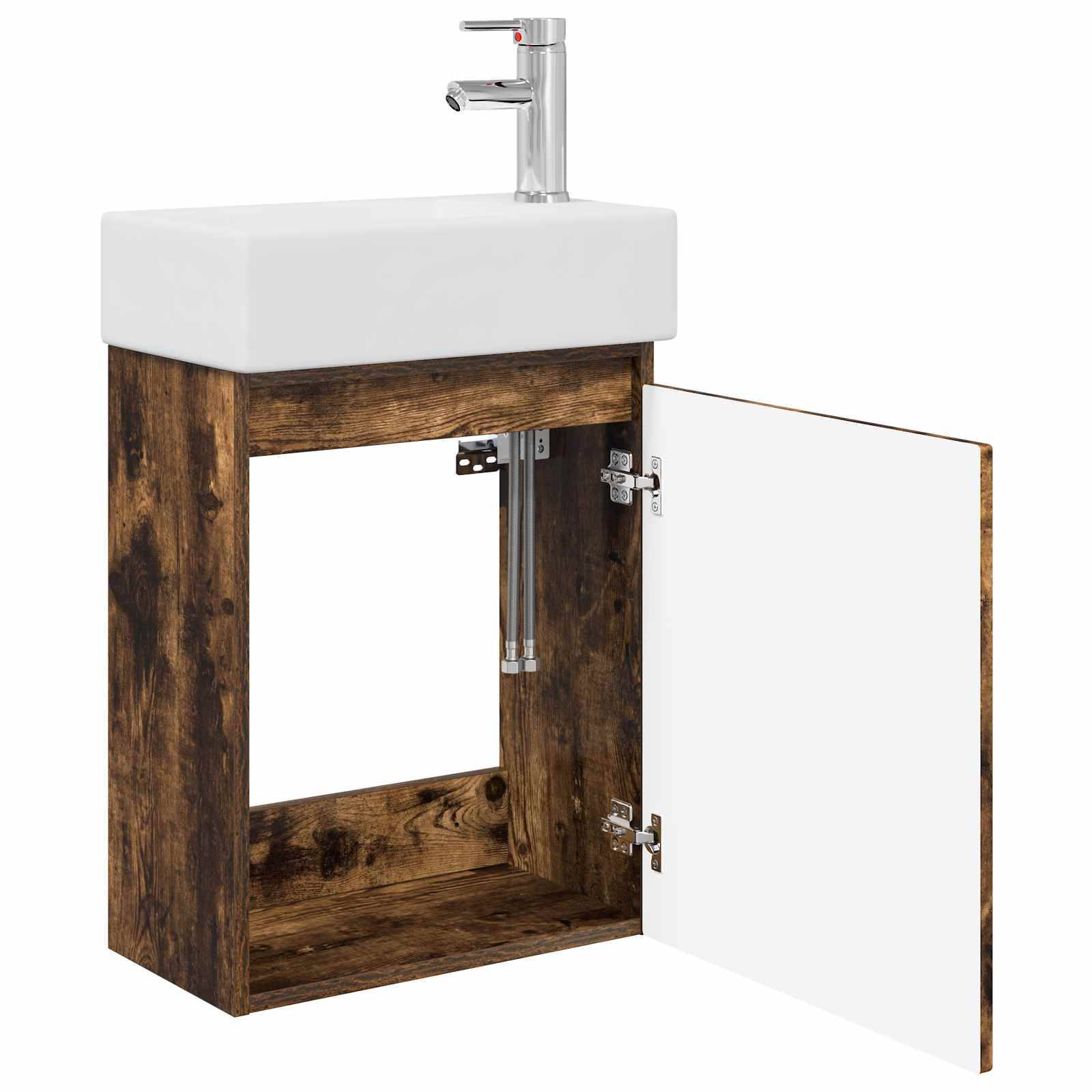 vidaXL Badezimmer Waschtischunterschrank mit Wasserhahn