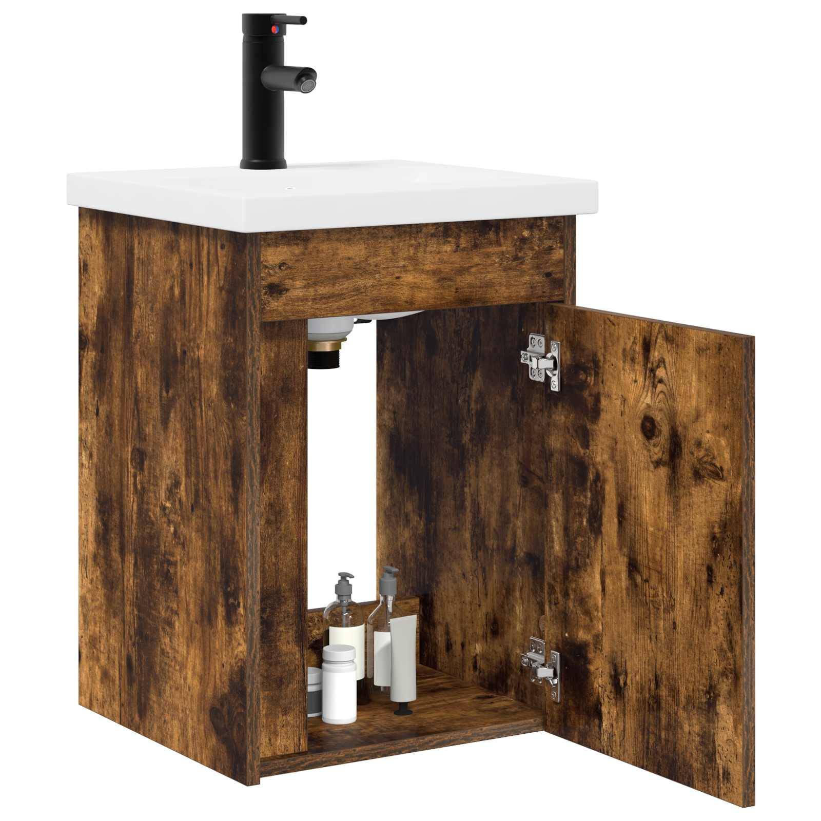 vidaXL Badezimmer Waschtischunterschrank mit Wasserhahn