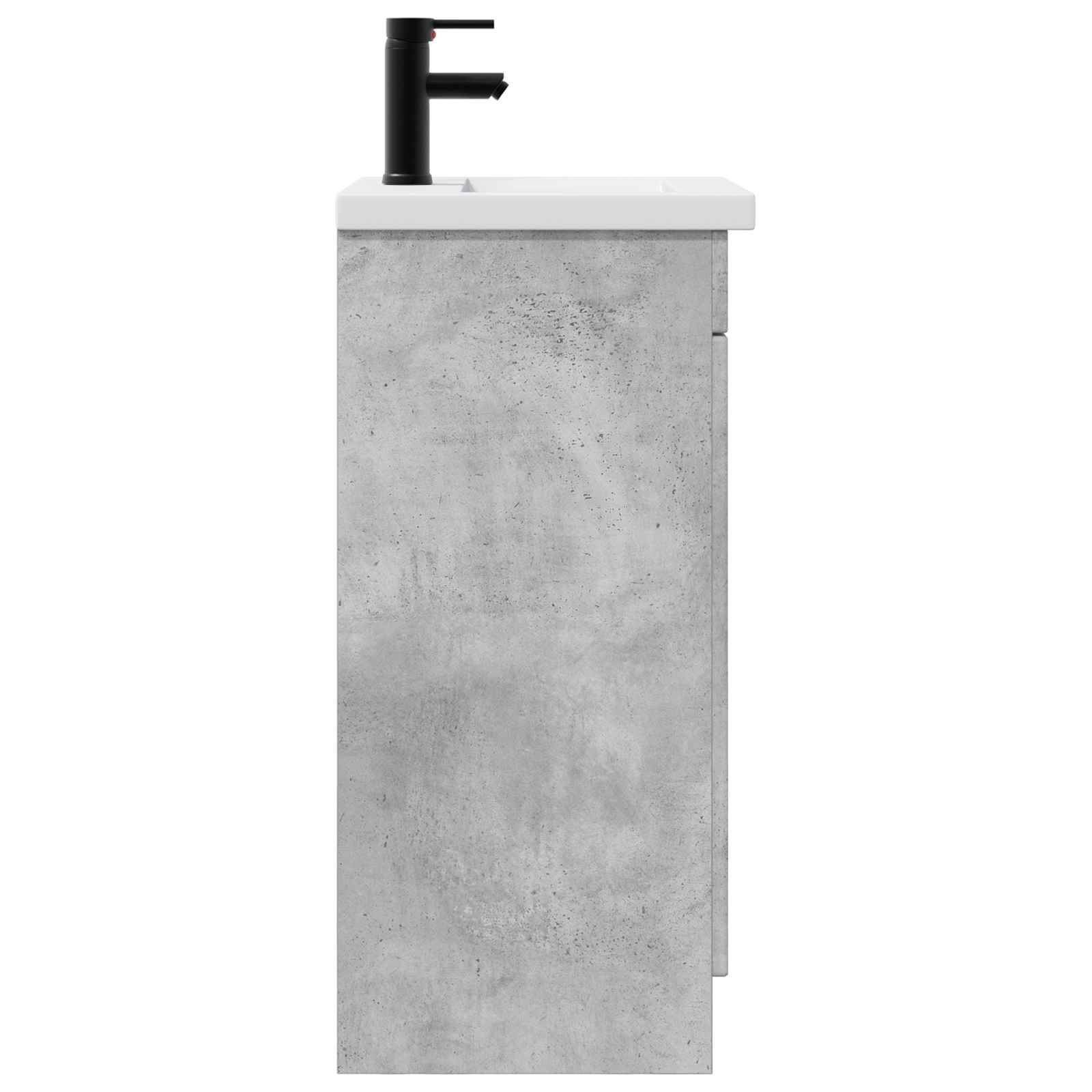 vidaXL Badezimmerschrank mit Waschbecken Betongrau 42 x 40 x 84,5 cm