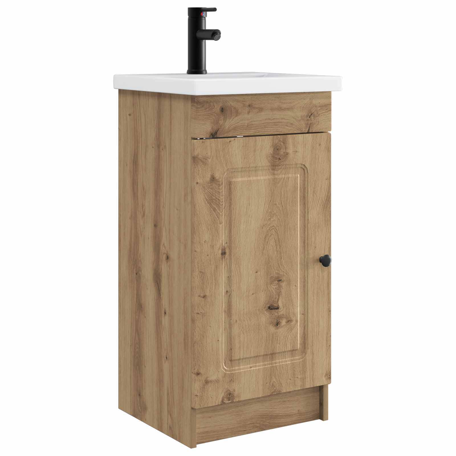 vidaXL Badezimmerschrank mit Waschbecken Artisan-Eiche