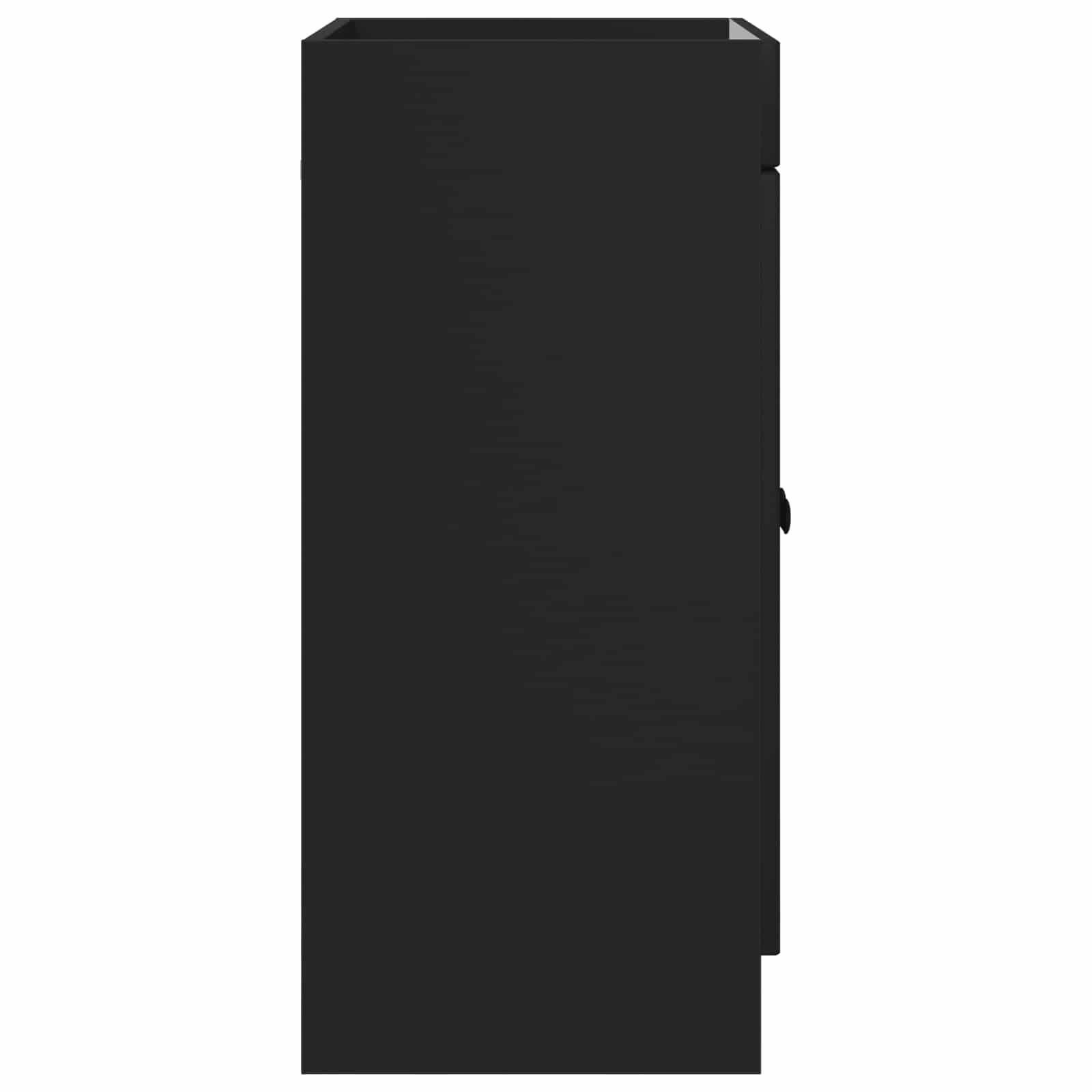 vidaXL Unter dem Waschbecken Badschrank Schwarz 56 x 37,5 x 81 cm