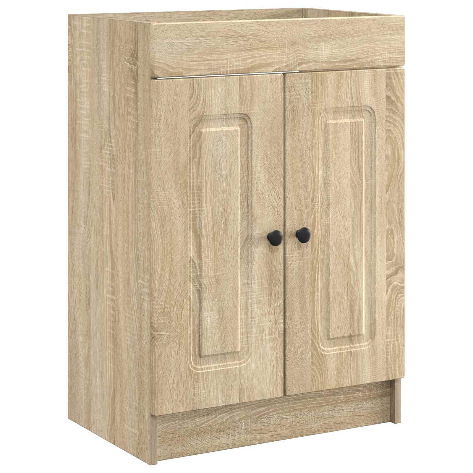 vidaXL Unter dem Waschbecken Badschrank Sonoma-Eiche 56 x 37,5 x 81 cm