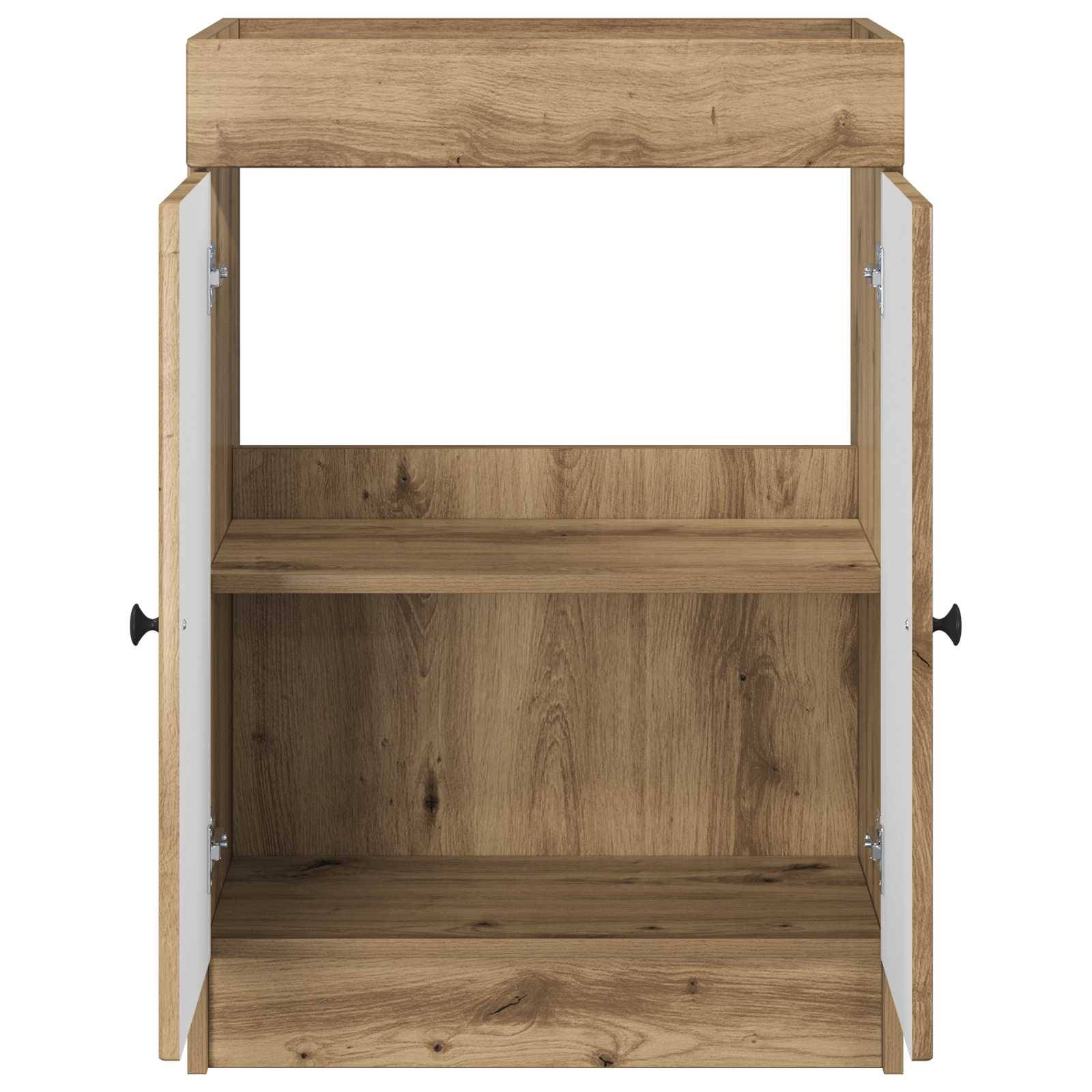 vidaXL Unter dem Waschbecken Badschrank Artisan-Eiche