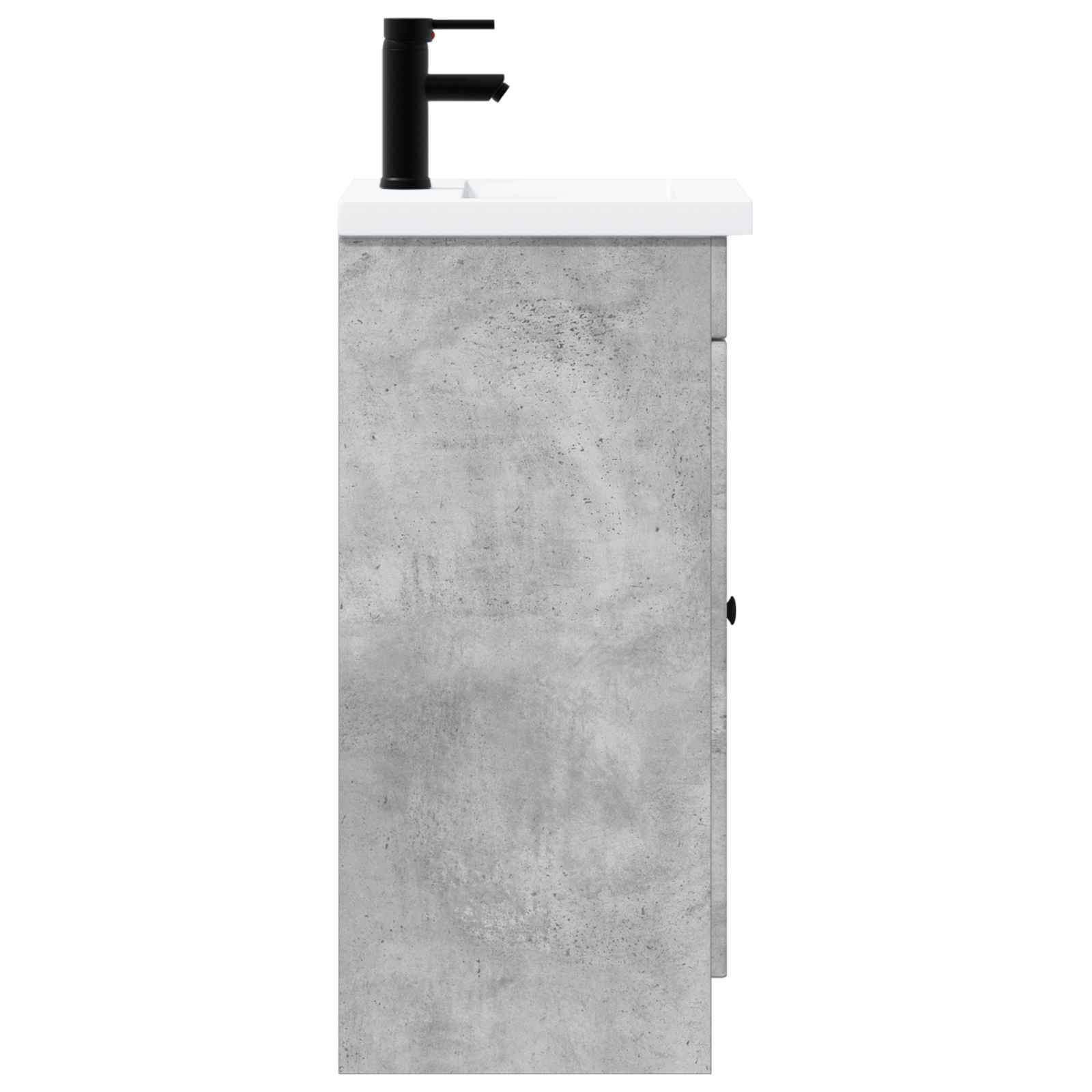 vidaXL Badezimmerschrank mit Waschbecken Betongrau 42 x 40 x 84,5 cm