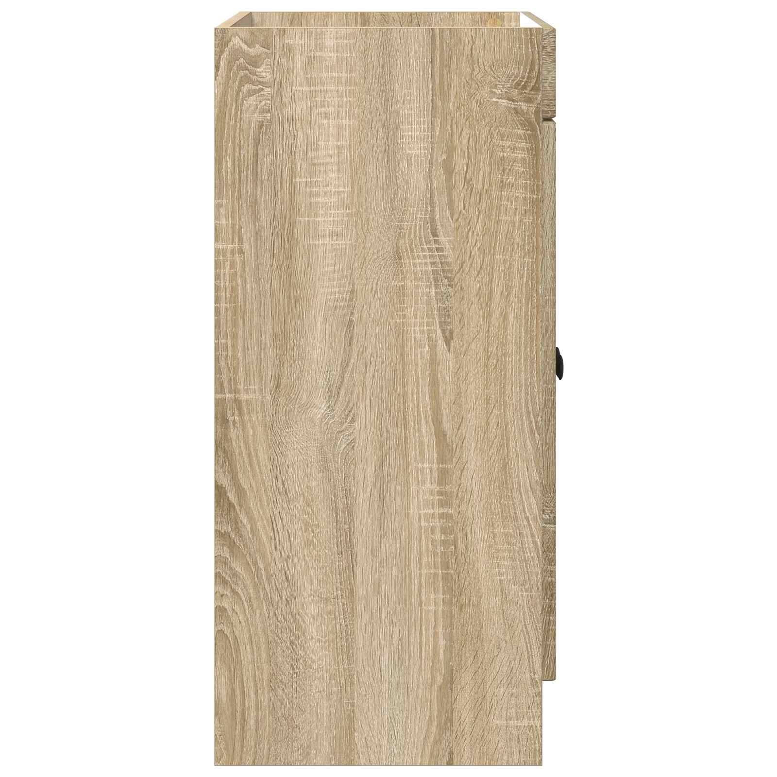 vidaXL Unter dem Waschbecken Badschrank Sonoma-Eiche 56 x 37,5 x 81 cm