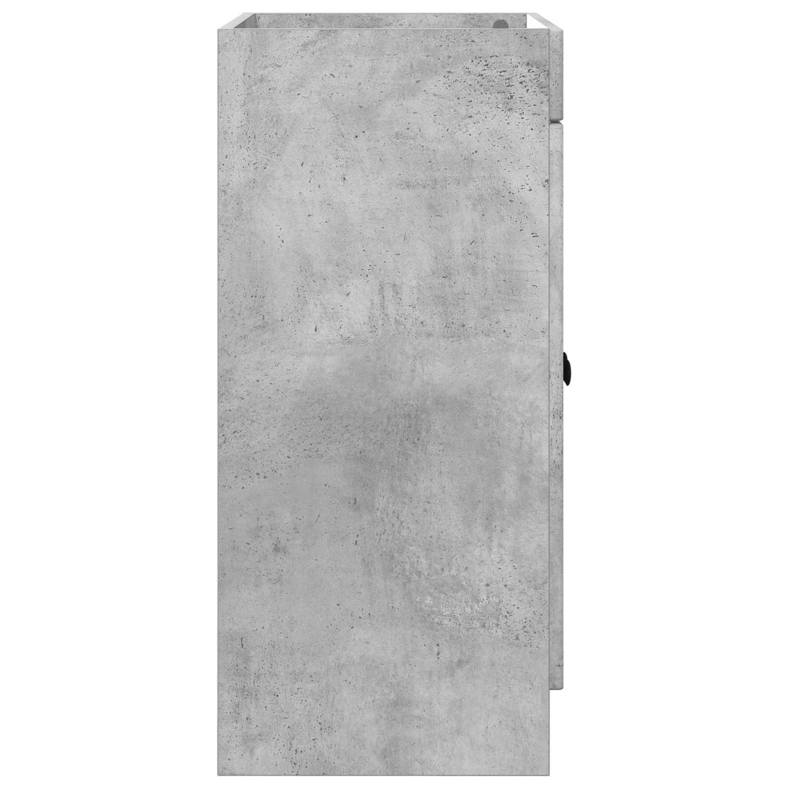 vidaXL Unter dem Waschbecken Badschrank Betongrau 56 x 37,5 x 81 cm
