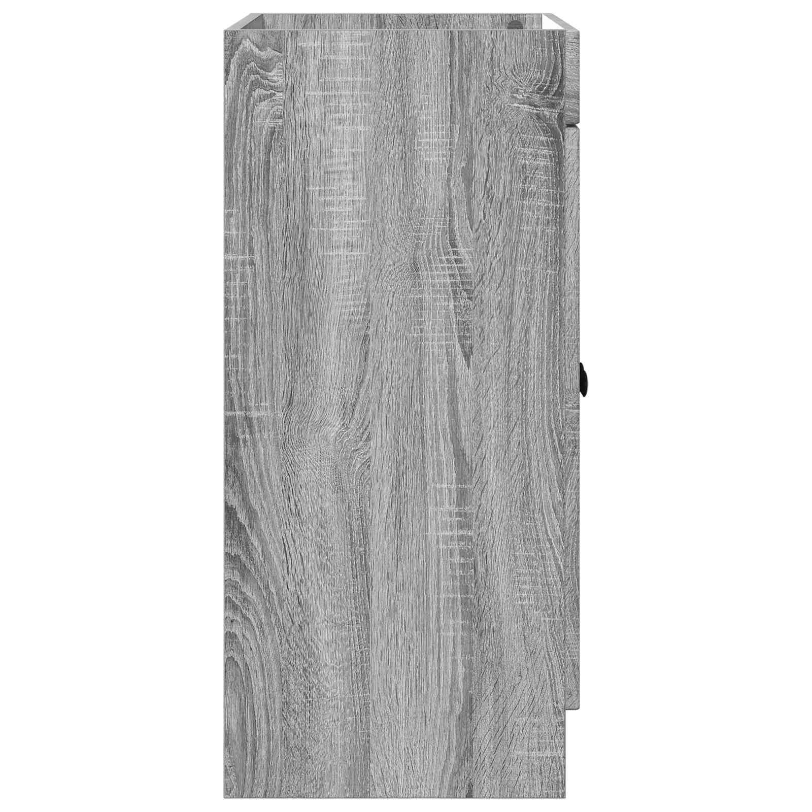 vidaXL Unter dem Waschbecken Badschrank Grau Sonoma 56 x 37,5 x 81 cm