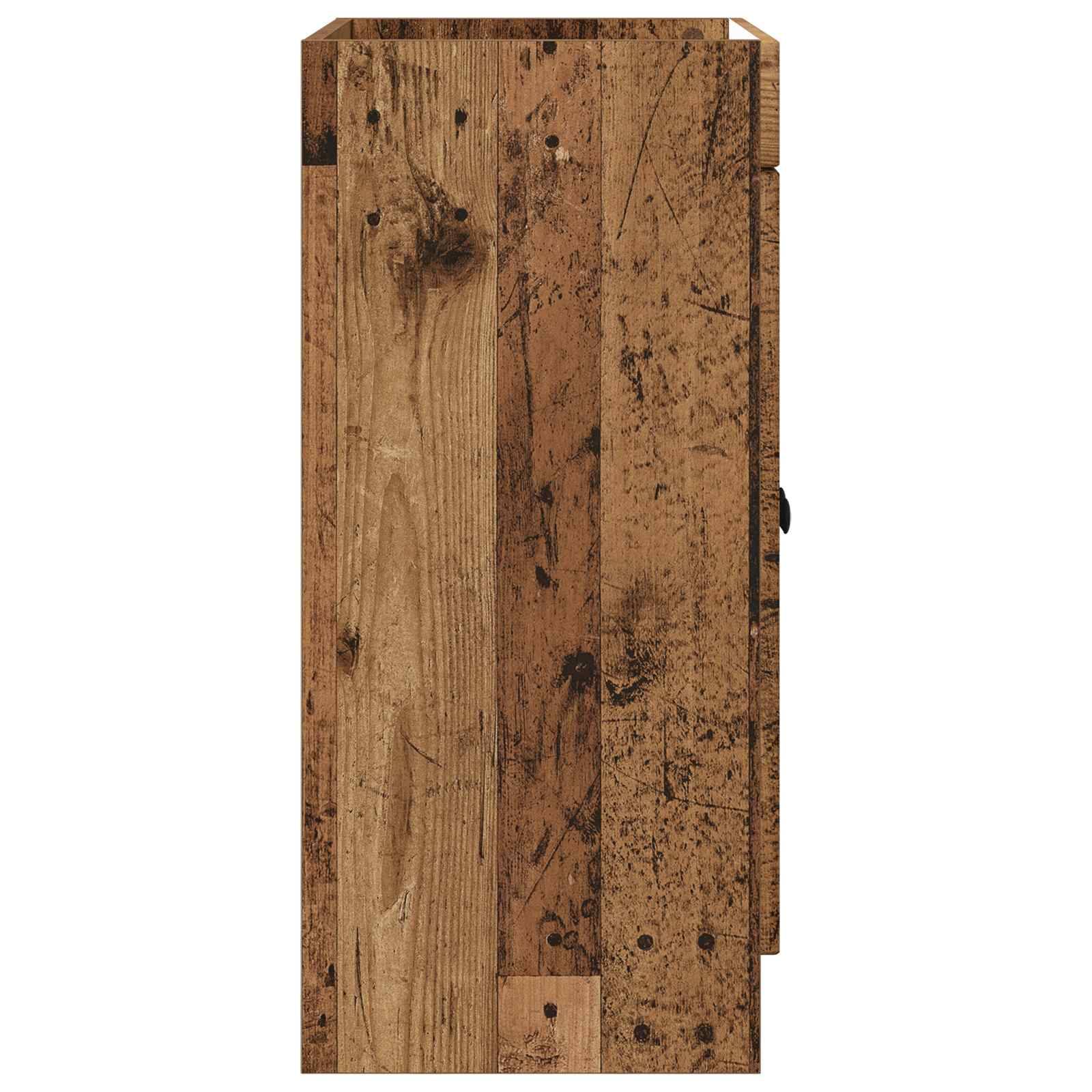vidaXL Unter dem Waschbecken Badschrank Altholz 56 x 37,5 x 81 cm