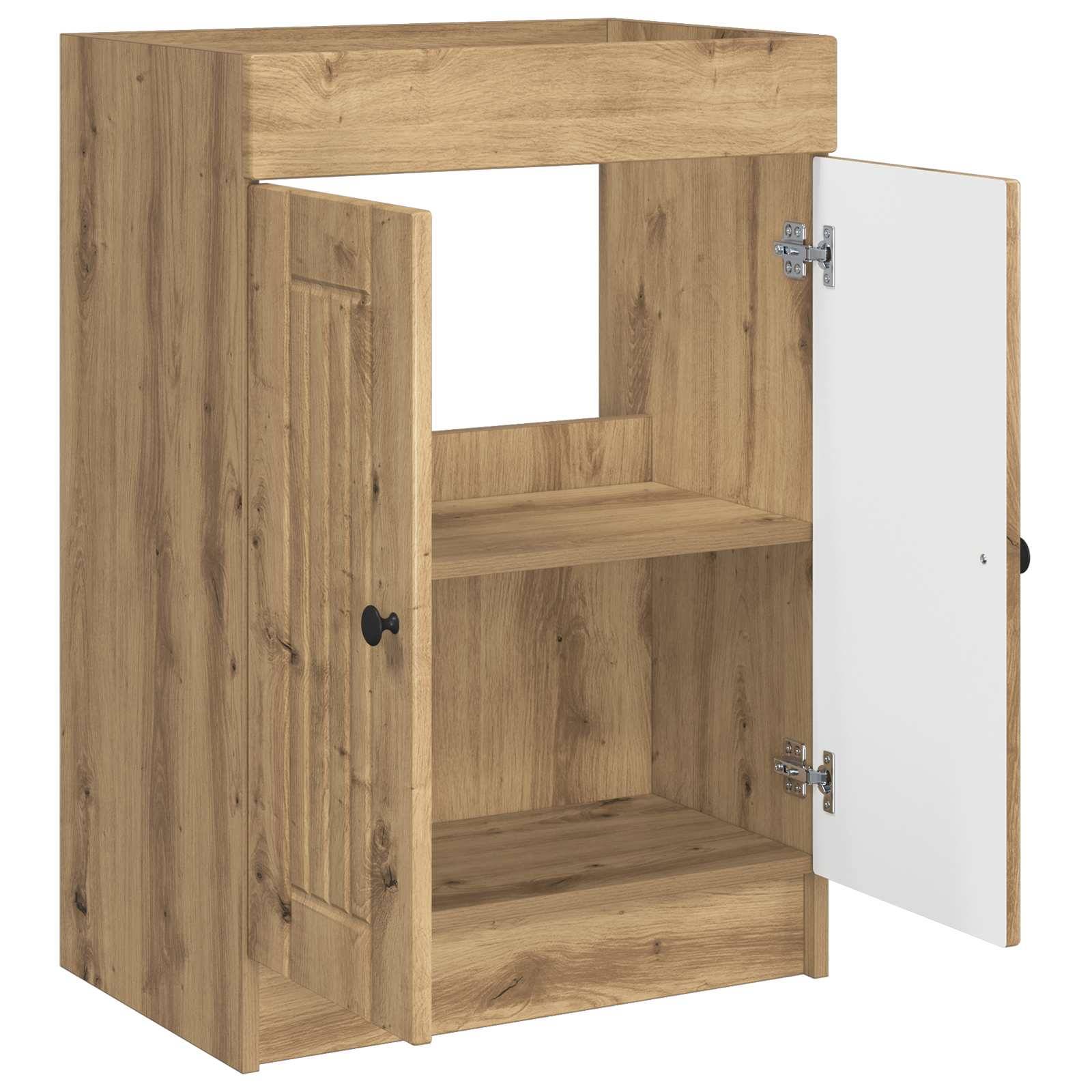 vidaXL Unter dem Waschbecken Badschrank Artisan-Eiche