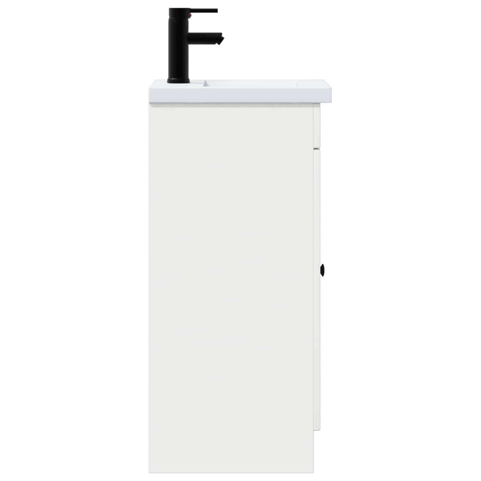 vidaXL Badezimmerschrank mit Waschbecken Weiß 42 x 40 x 84,5 cm