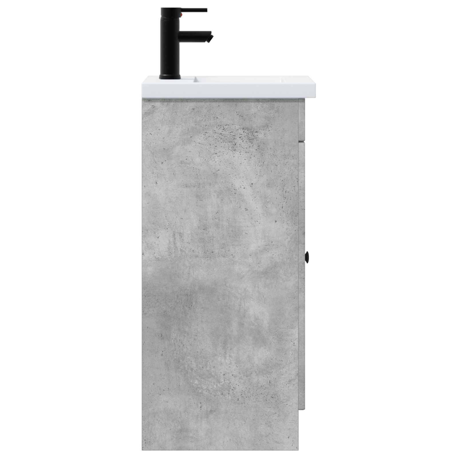 vidaXL Badezimmerschrank mit Waschbecken Betongrau 42 x 40 x 84,5 cm