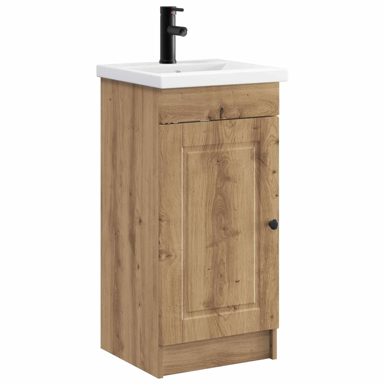 vidaXL Badezimmerschrank mit Waschbecken Artisan-Eiche