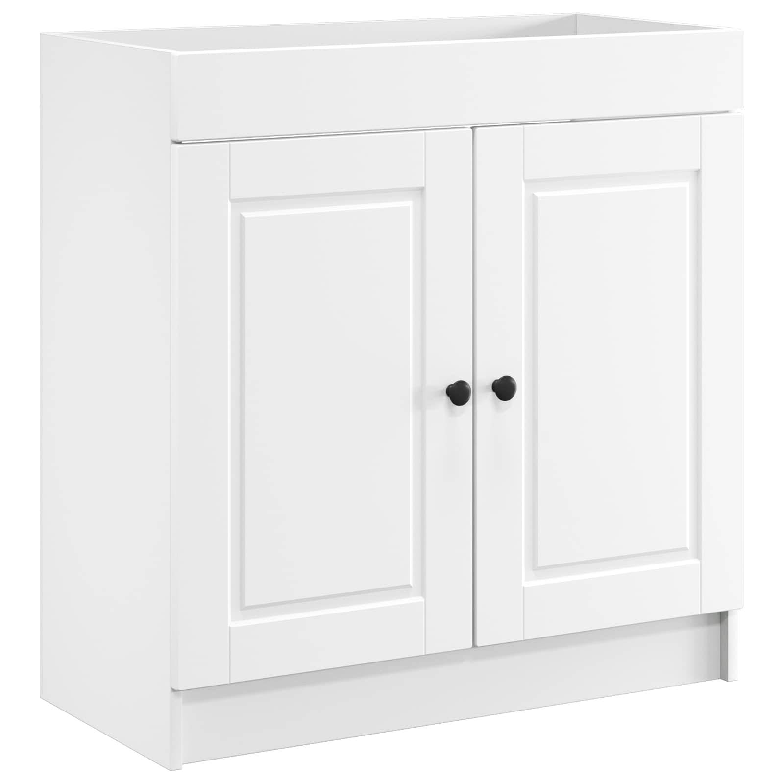 vidaXL Badezimmermöbel-Set Weiß 78,5 x 37,5 x 81 cm Holzwerkstoff