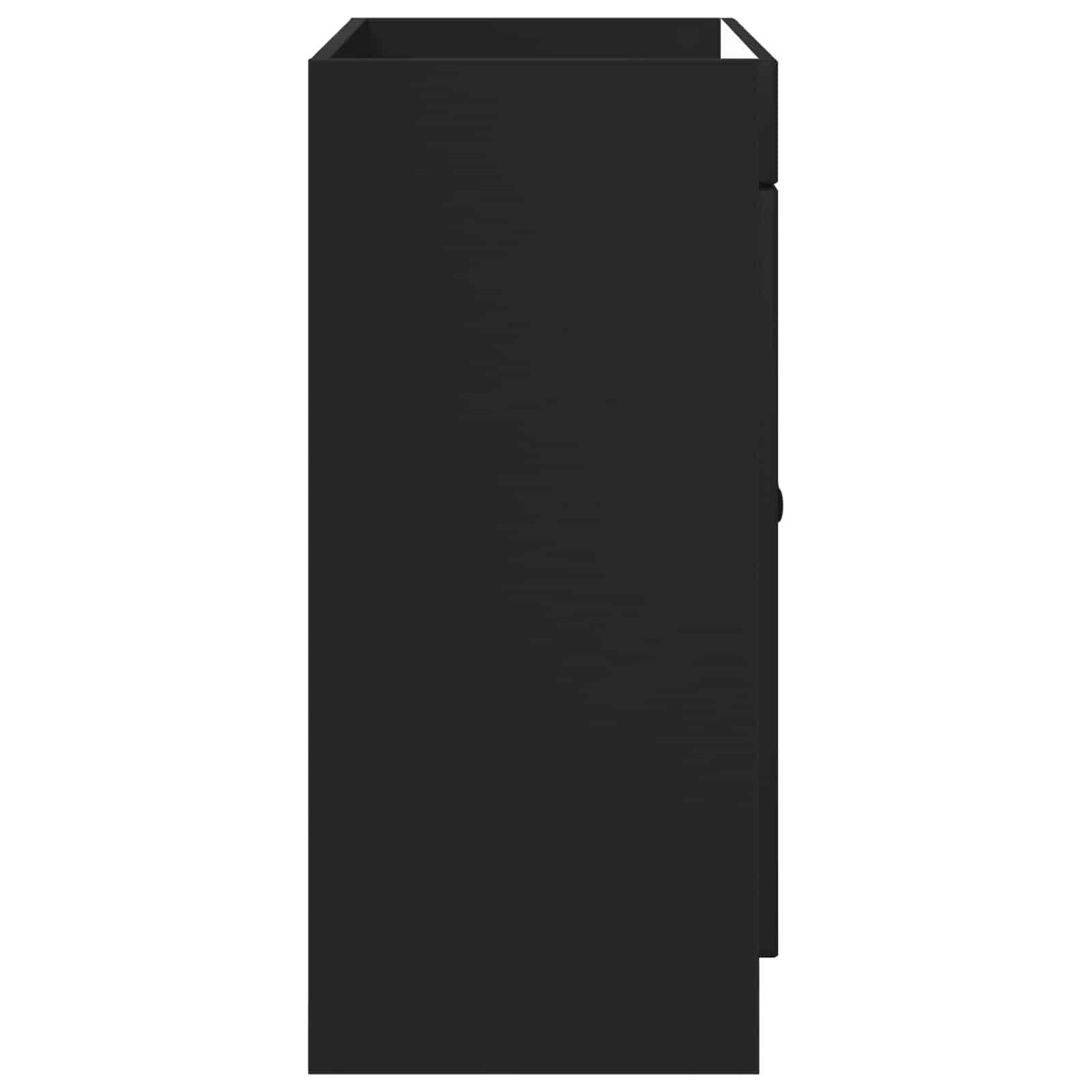 vidaXL Unter dem Waschbecken Badschrank Schwarz 56 x 37,5 x 81 cm