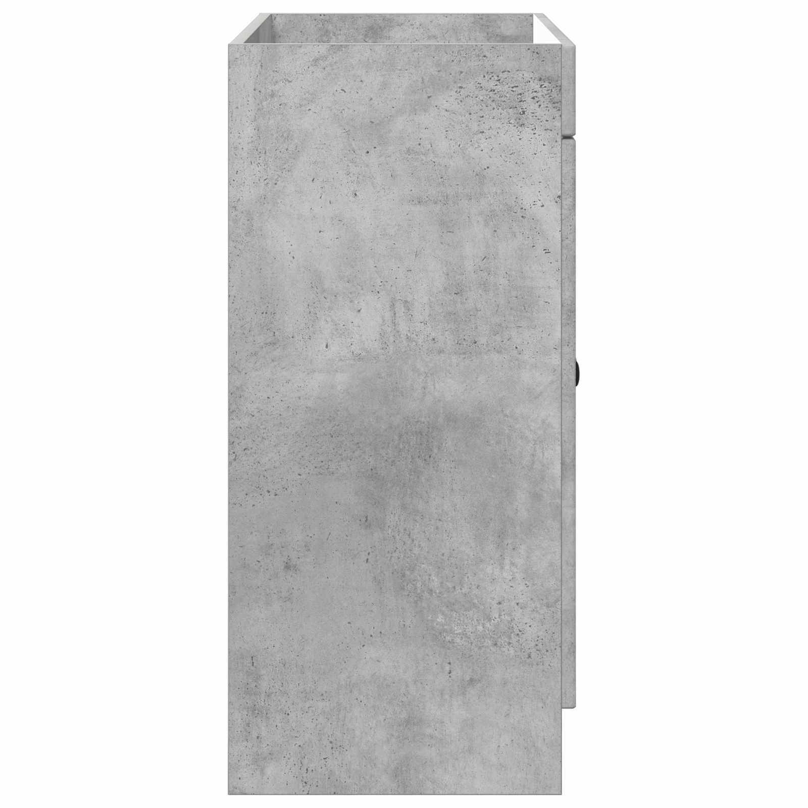 vidaXL Unter dem Waschbecken Badschrank Betongrau 56 x 37,5 x 81 cm