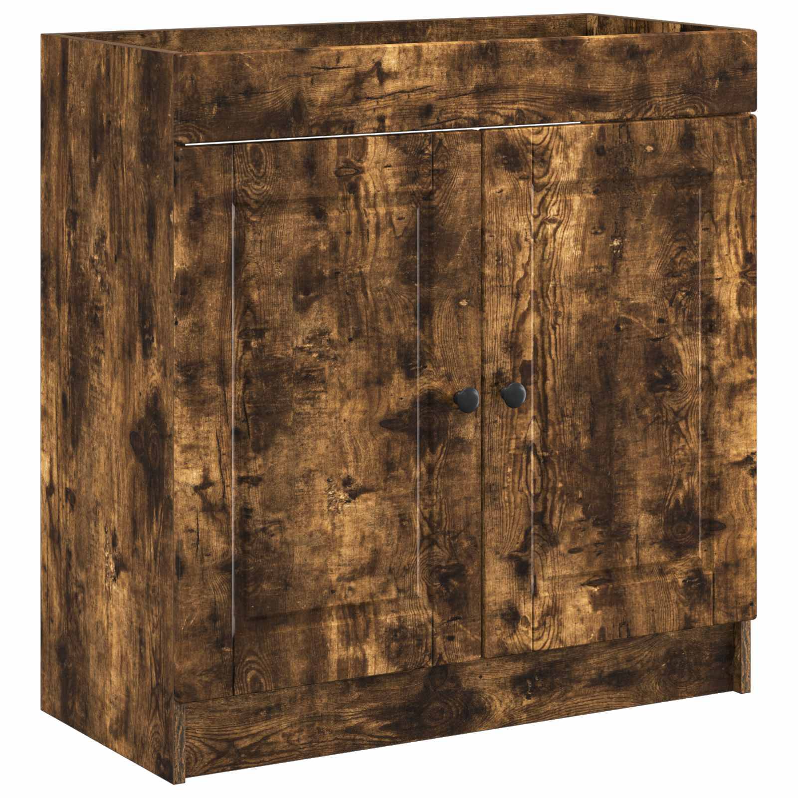 vidaXL Badezimmermöbel-Set Geräucherte Eiche 78,5 x 37,5 x 81 cm