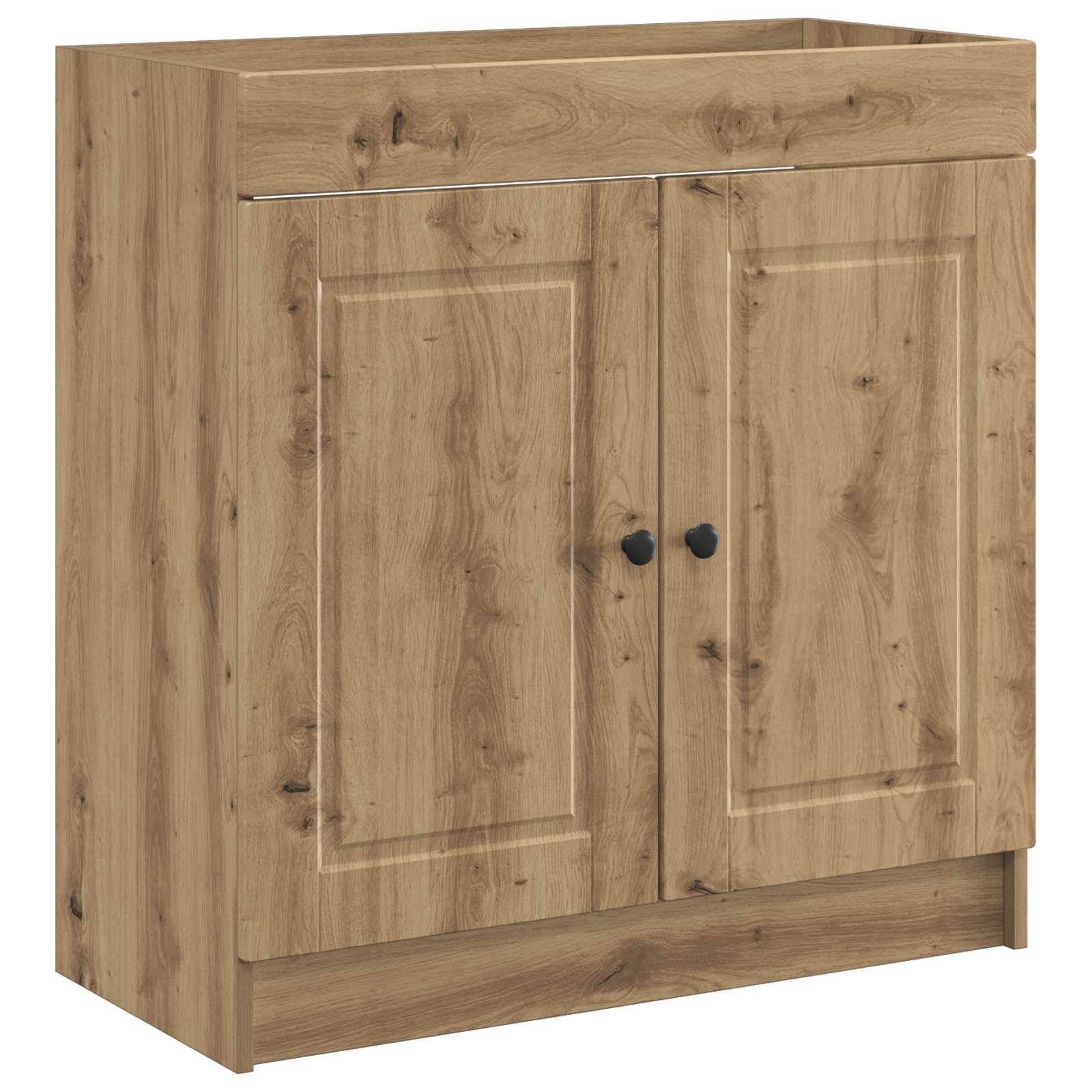 vidaXL Badezimmermöbel-Set Artisan-Eiche 78,5 x 37,5 x 81 cm