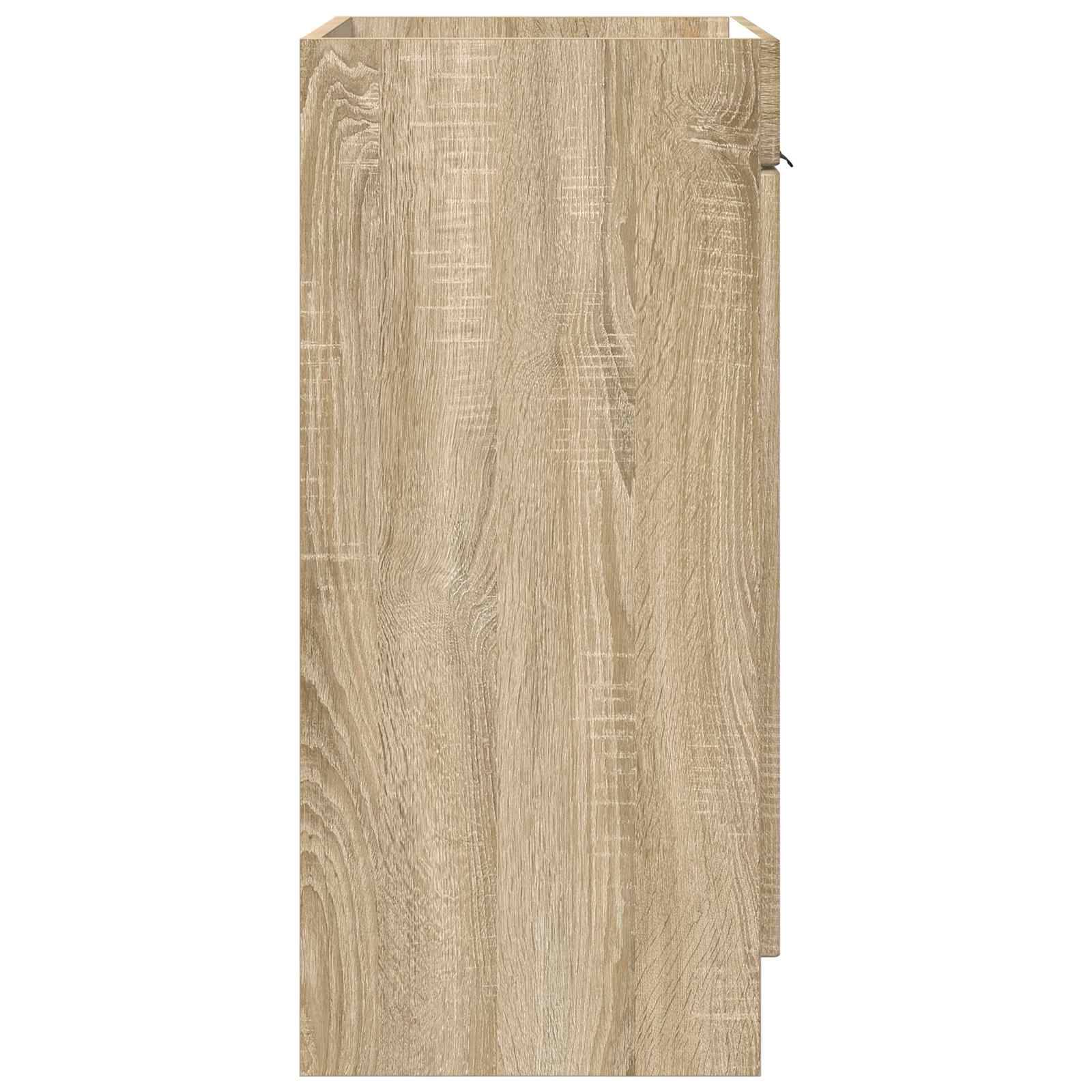 vidaXL Unter dem Waschbecken Badschrank Sonoma-Eiche 56 x 37,5 x 81 cm