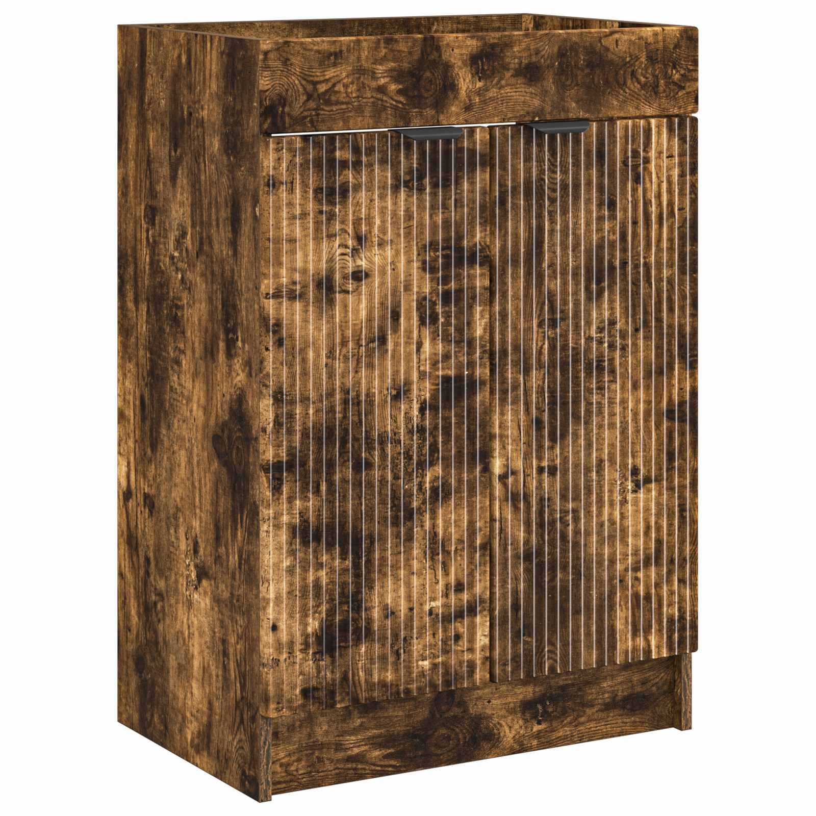 vidaXL Badezimmermöbel-Set Geräucherte Eiche 78,5 x 37,5 x 81 cm