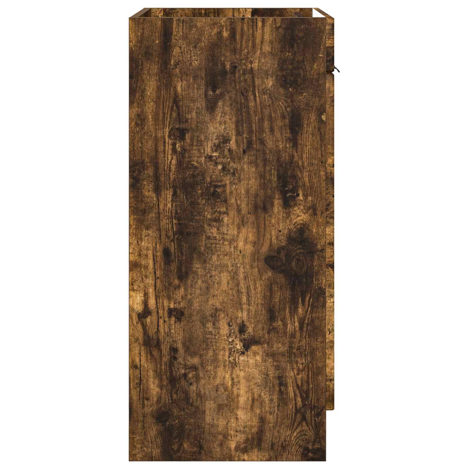 vidaXL Unter dem Waschbecken Badschrank Geräucherte Eiche