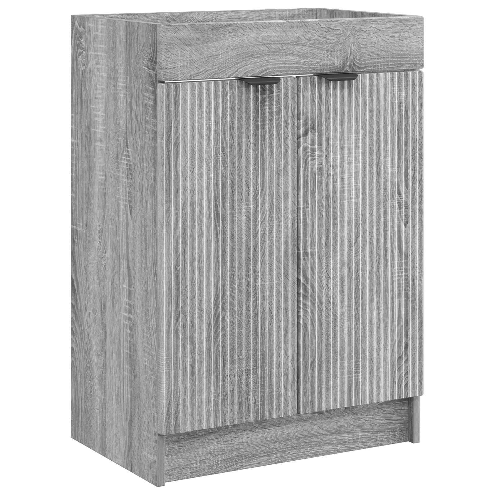 vidaXL Badezimmermöbel-Set Grau Sonoma 78,5 x 37,5 x 81 cm
