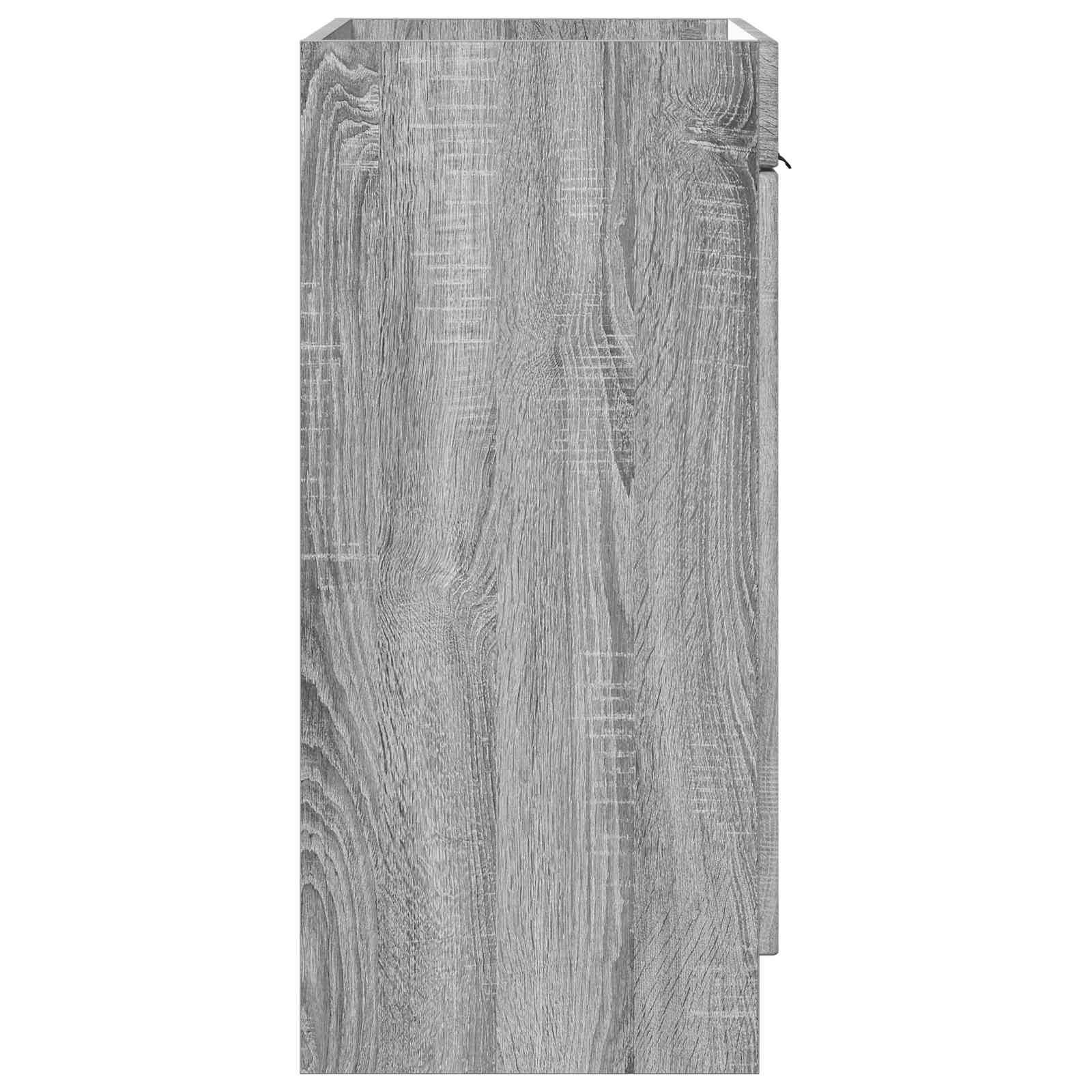 vidaXL Unter dem Waschbecken Badschrank Grau Sonoma 56 x 37,5 x 81 cm