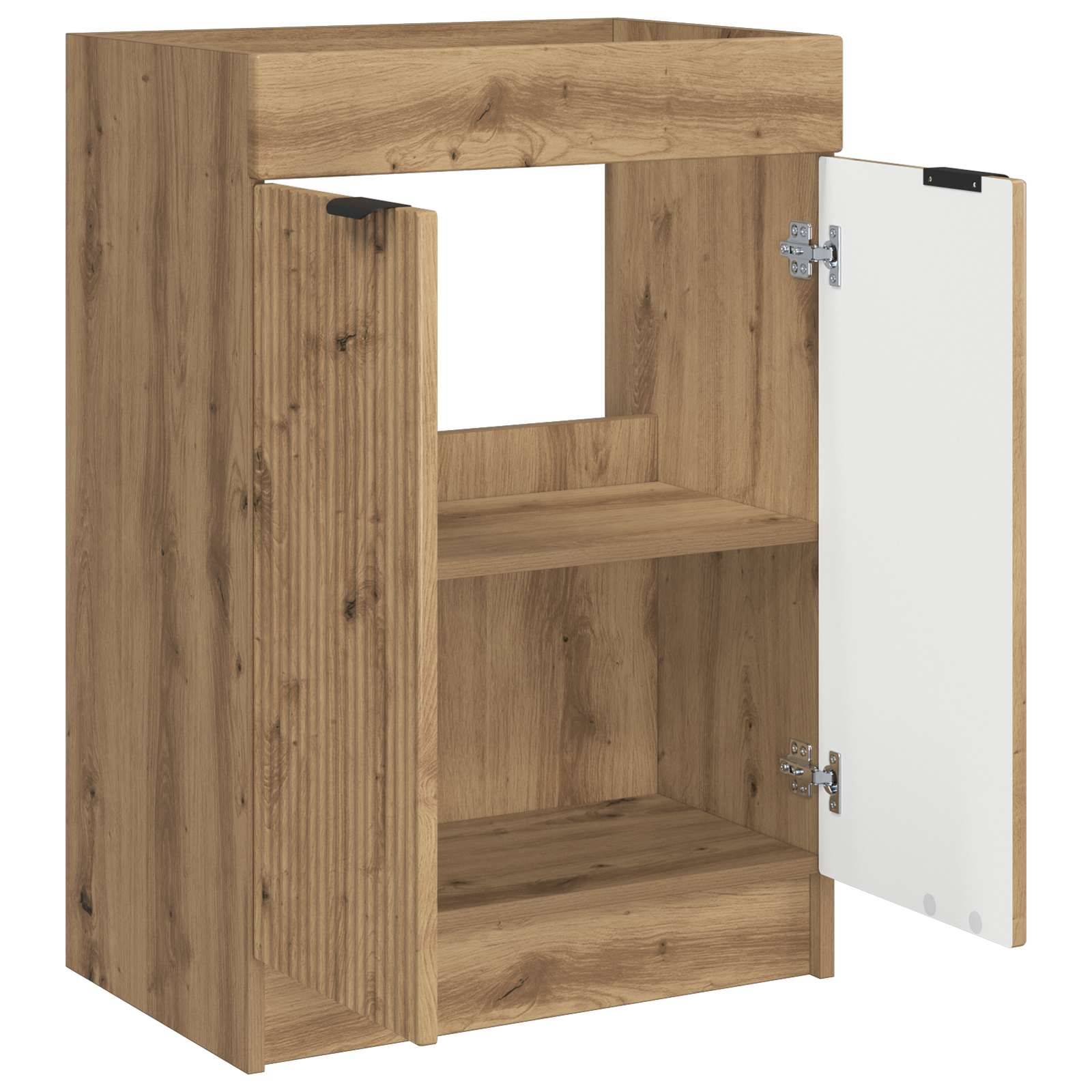 vidaXL Unter dem Waschbecken Badschrank Artisan-Eiche