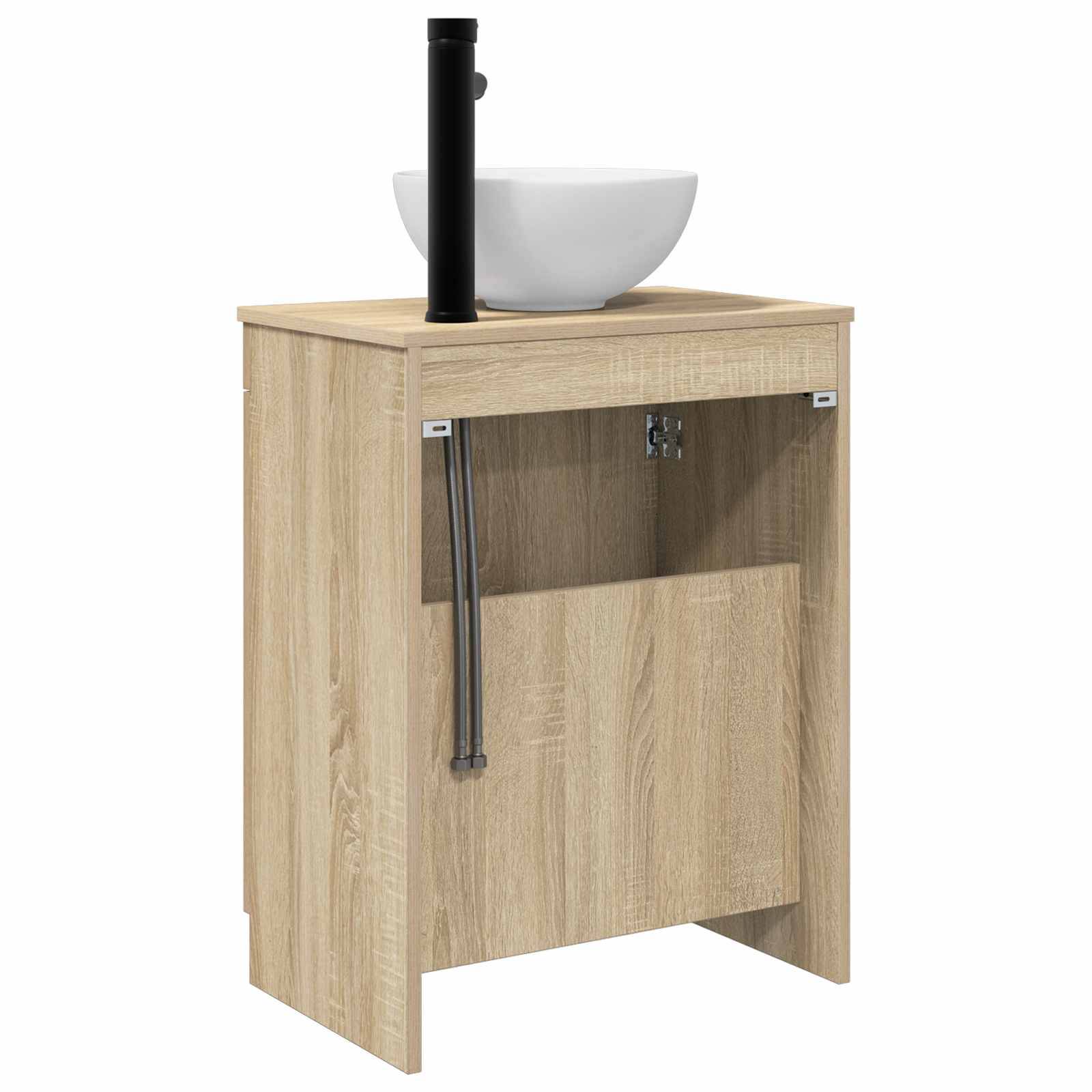 vidaXL Badezimmerschrank mit Waschbecken Sonoma-Eiche 54 x 35 x 83 cm