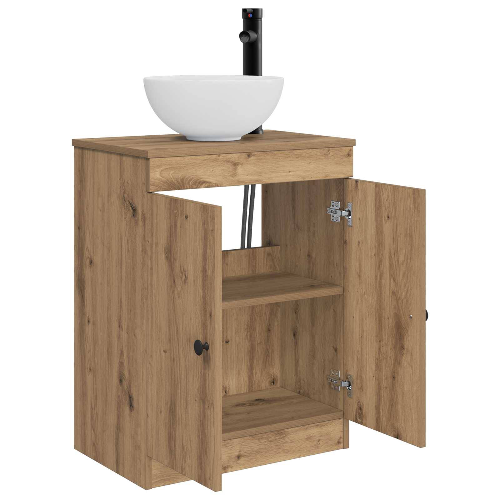 vidaXL Badezimmerschrank mit Waschbecken Artisan-Eiche 54 x 35 x 83 cm